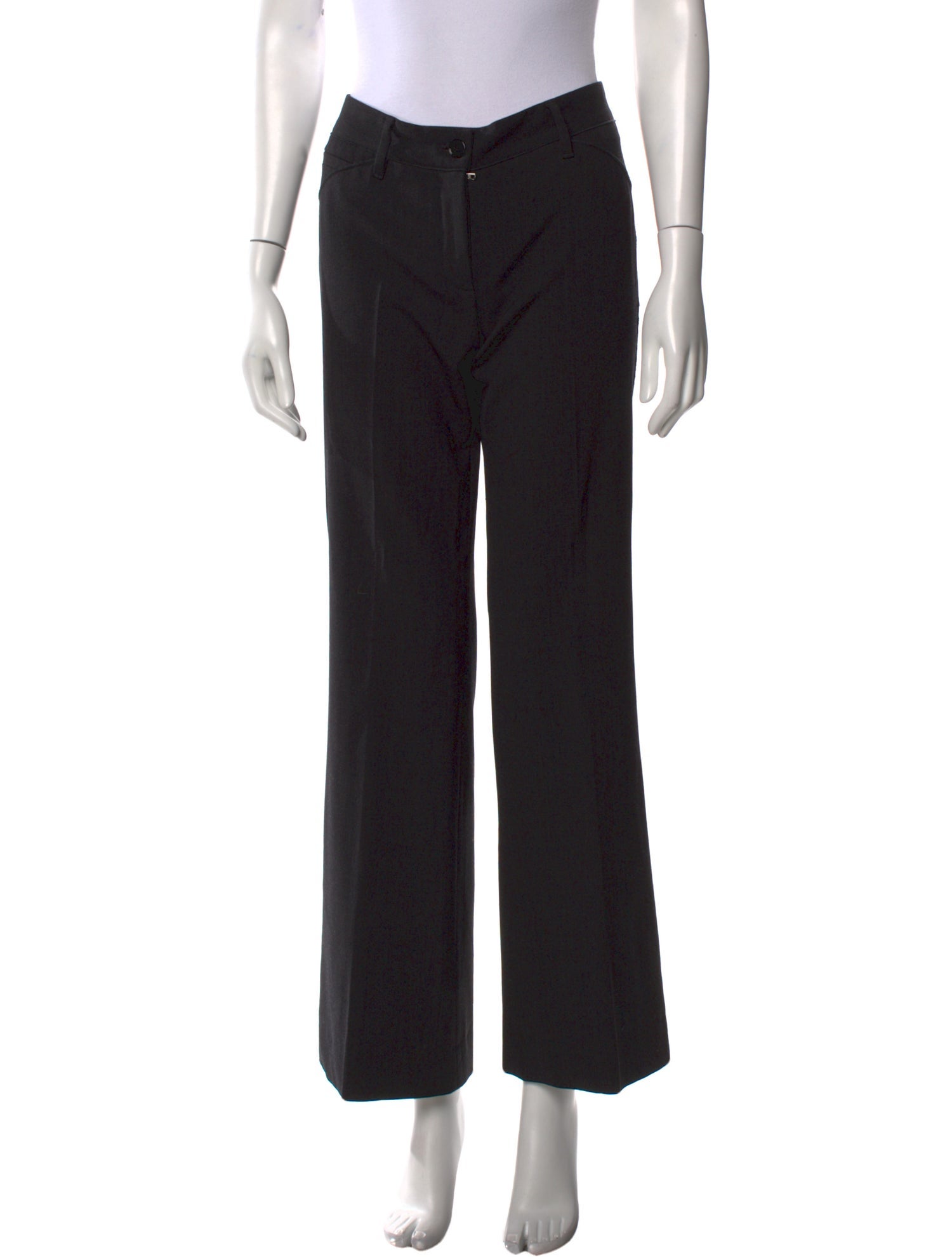 Dolce & Gabbana Virgin Wool Wide Leg Pants