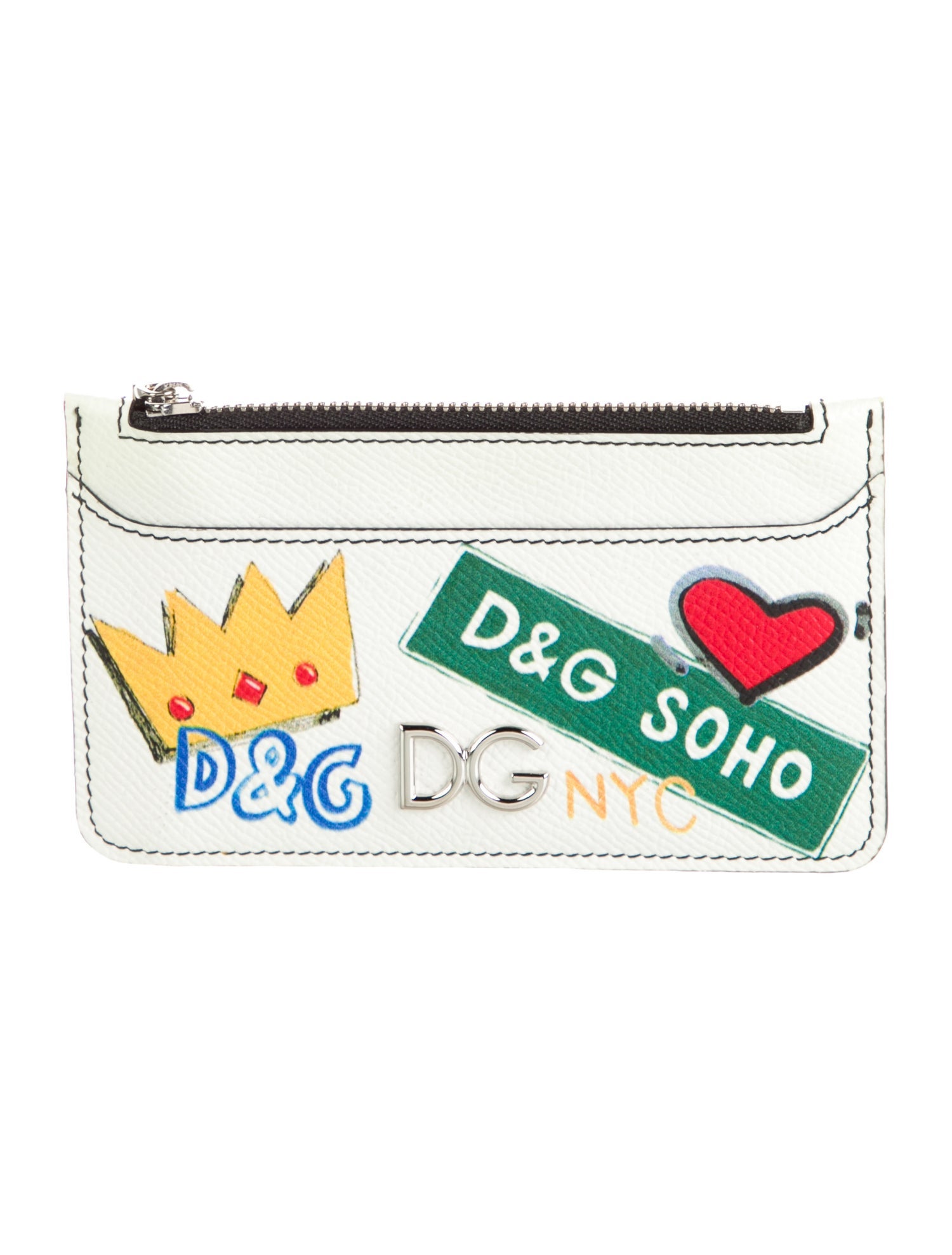 Dolce & Gabbana Leather Printed Wallet