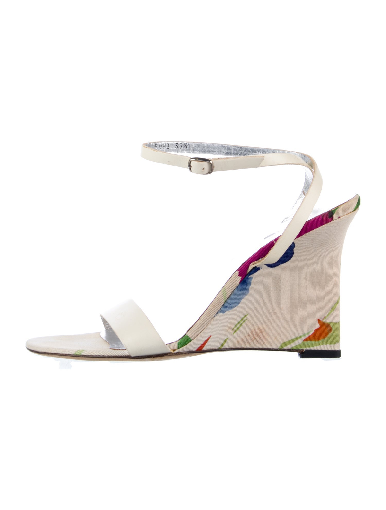 Dolce & Gabbana Canvas Printed Slingback Sandals