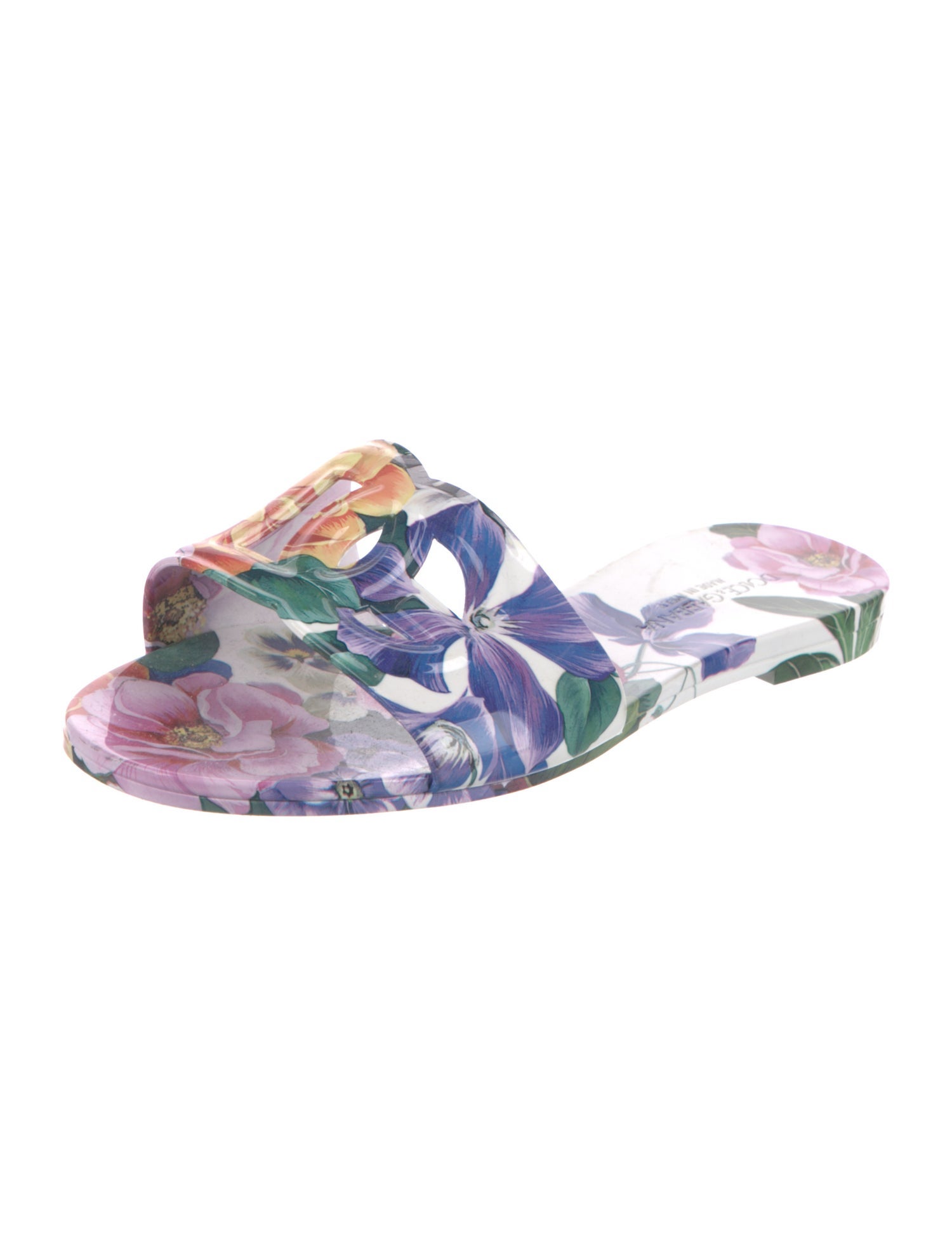 Dolce & Gabbana Floral Print Slides