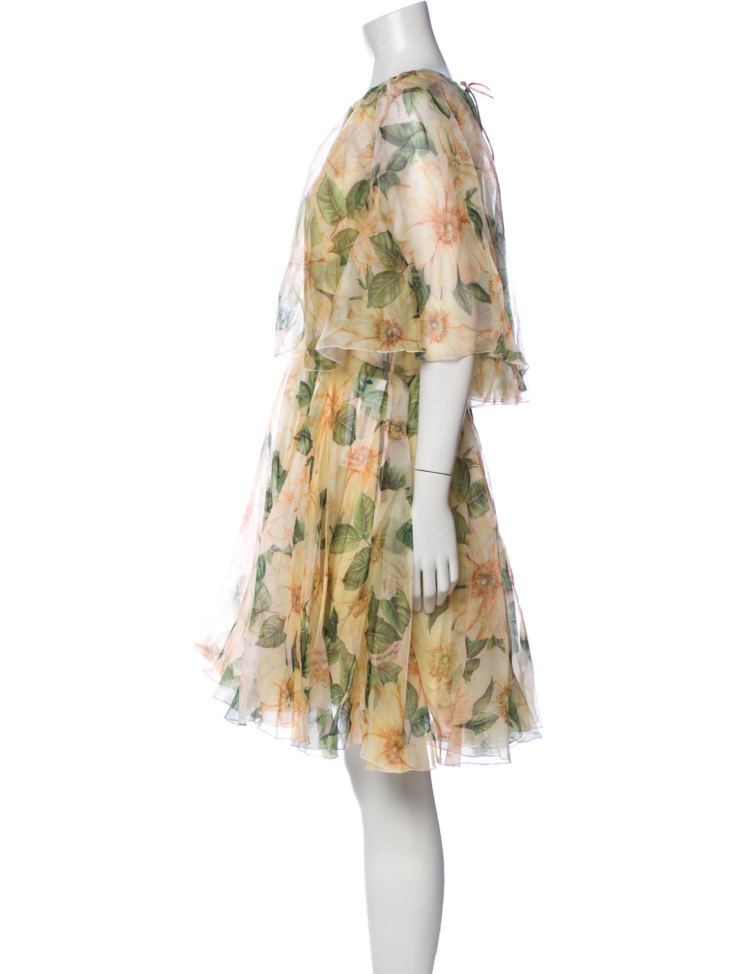 Dolce & Gabbana Silk Knee-Length Dress w/ Tags