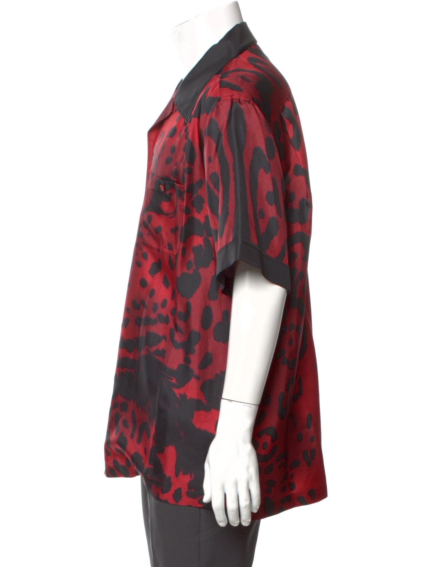 Dolce & Gabbana Silk Animal Print Shirt