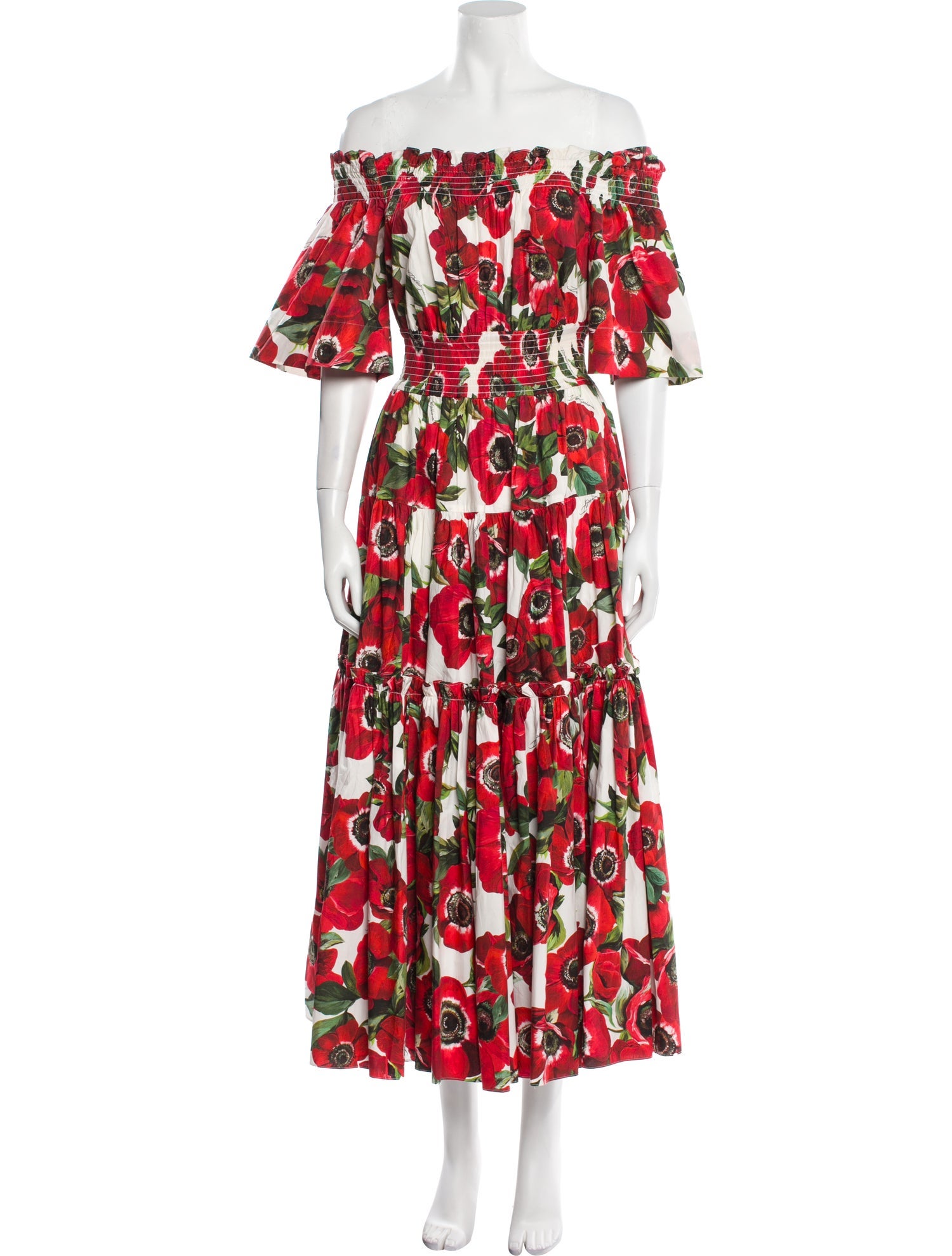 Dolce & Gabbana Floral Print Long Dress