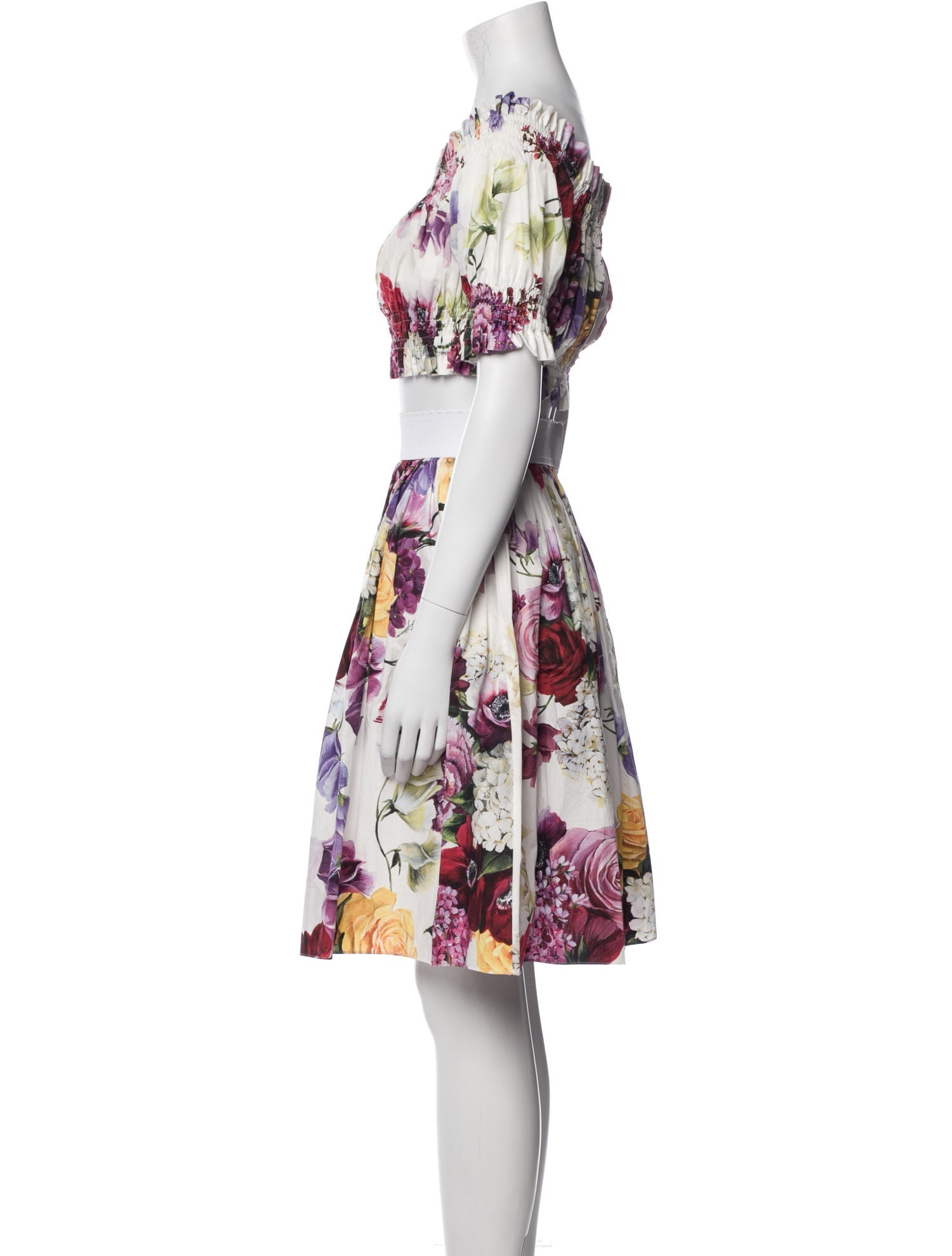 Dolce & Gabbana Floral Print Skirt Set