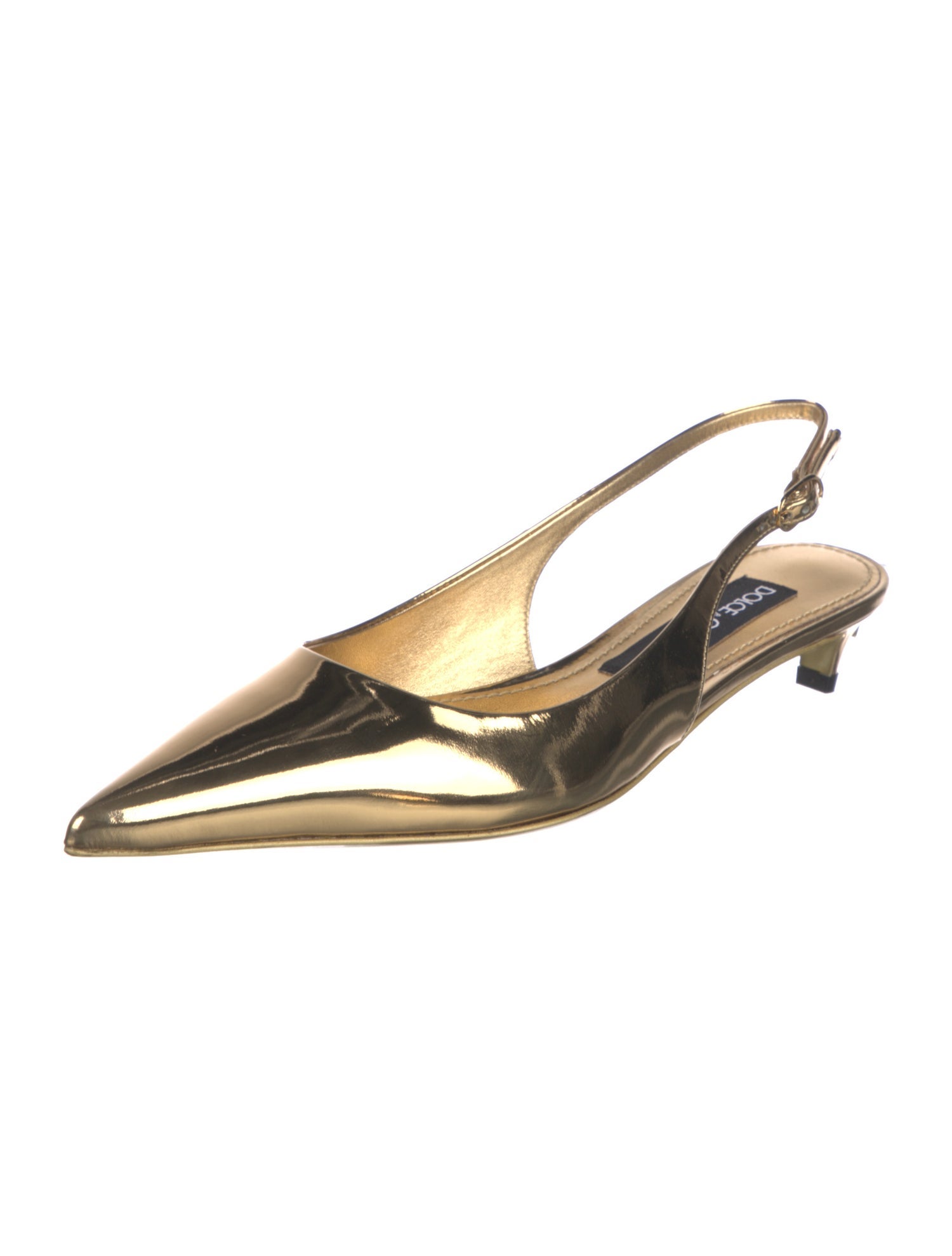 Dolce & Gabbana Patent Leather Slingback Pumps