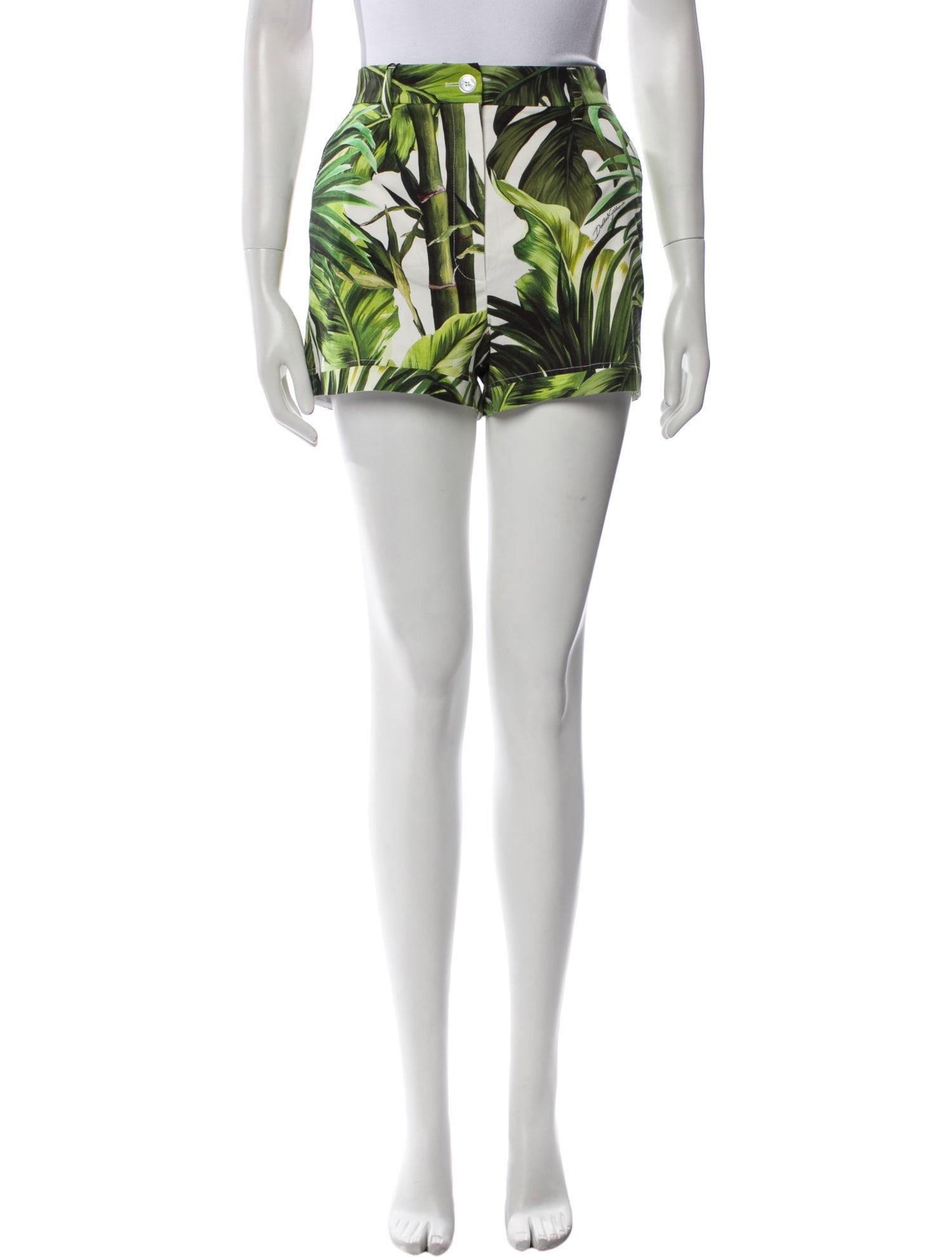 Dolce & Gabbana Printed Mini Shorts w/ Tags