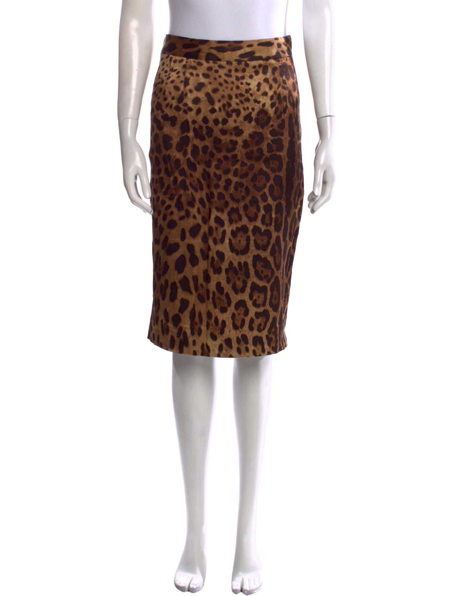 Dolce & Gabbana Silk Knee-Length Skirt