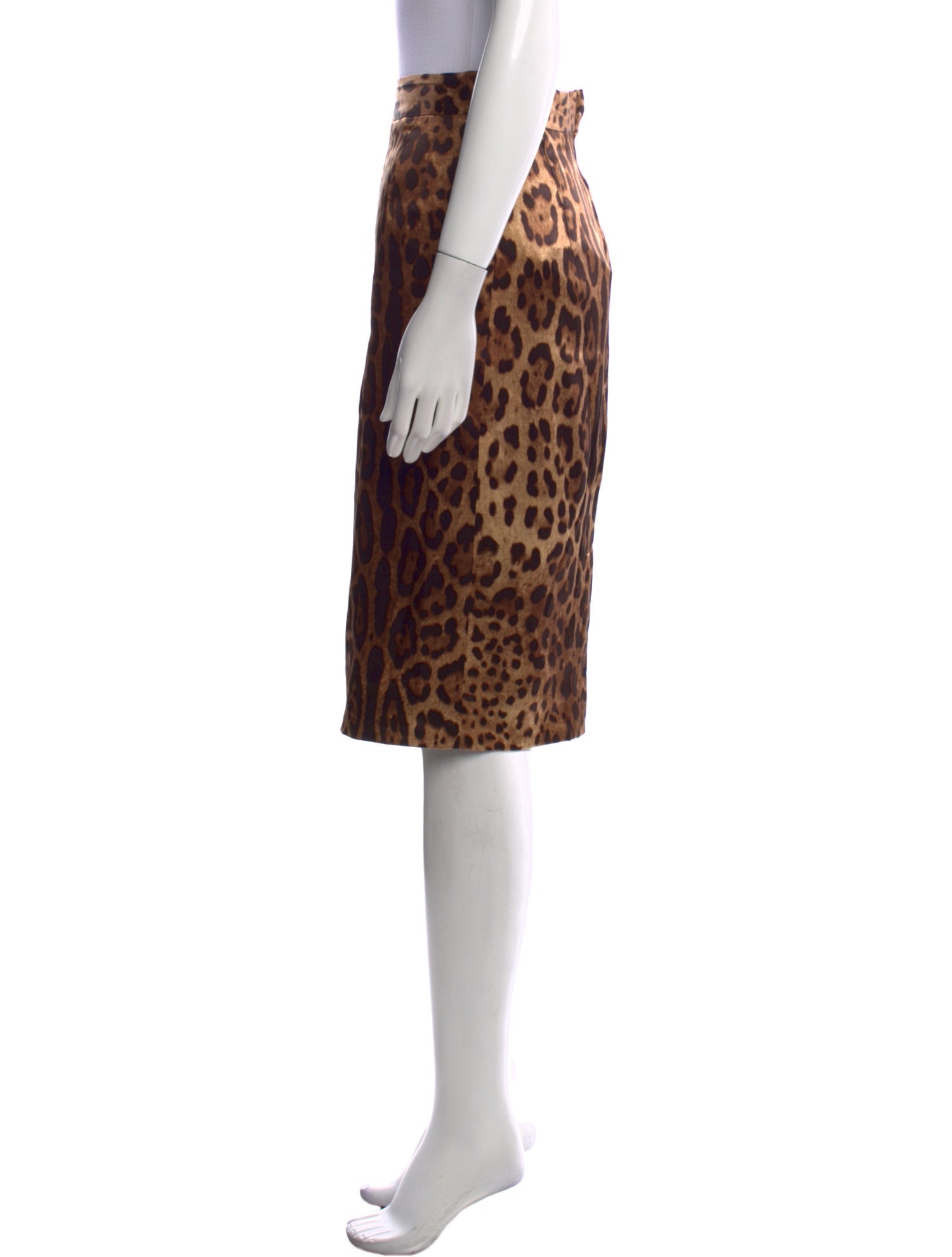 Dolce & Gabbana Silk Knee-Length Skirt