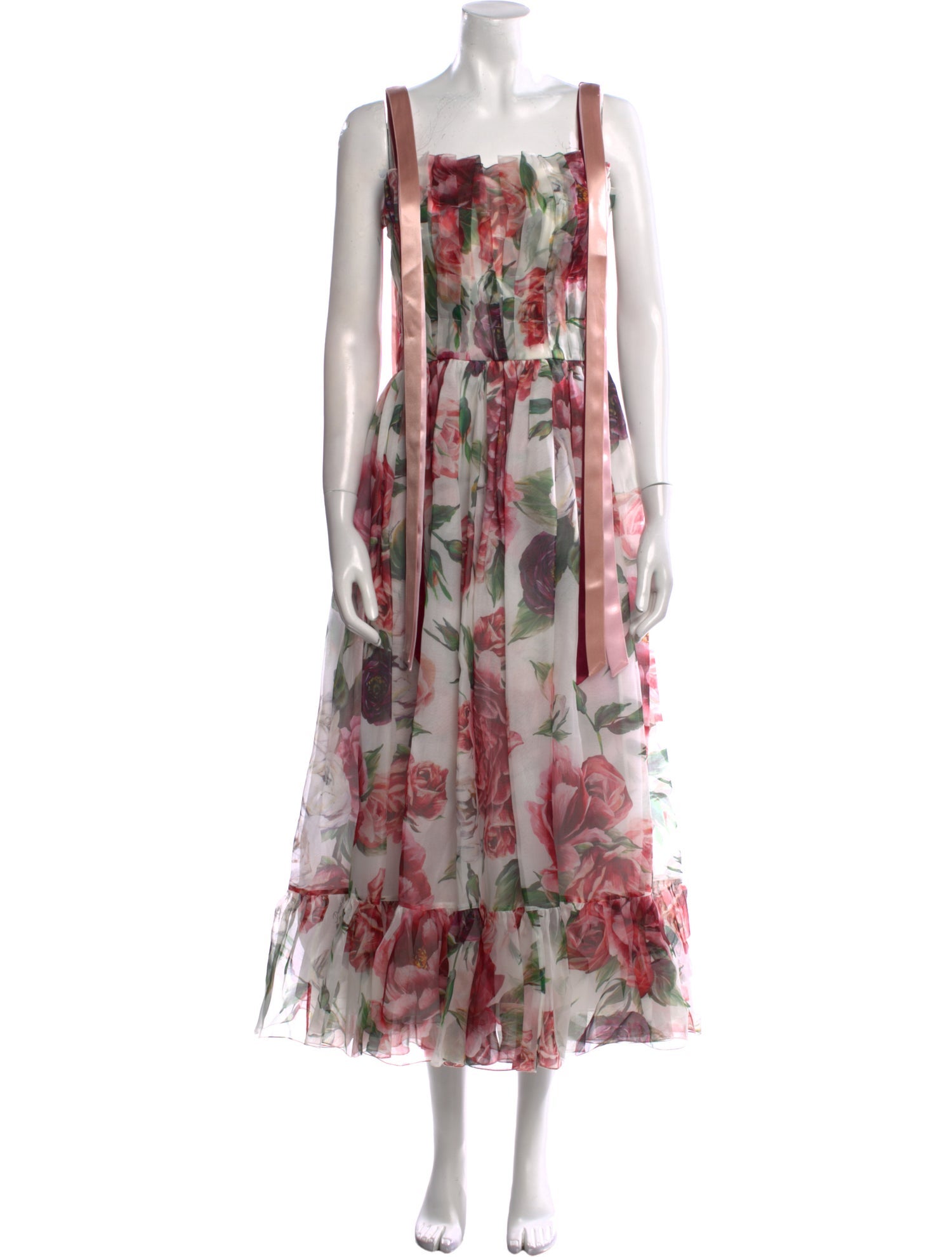 Dolce & Gabbana Silk Midi Length Dress