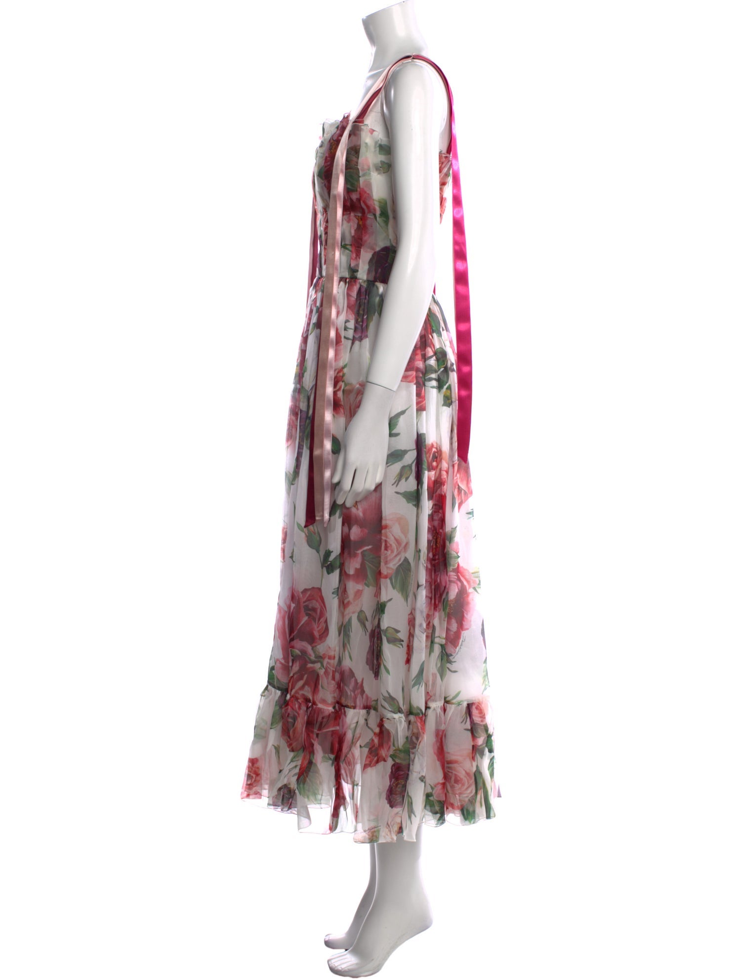 Dolce & Gabbana Silk Midi Length Dress