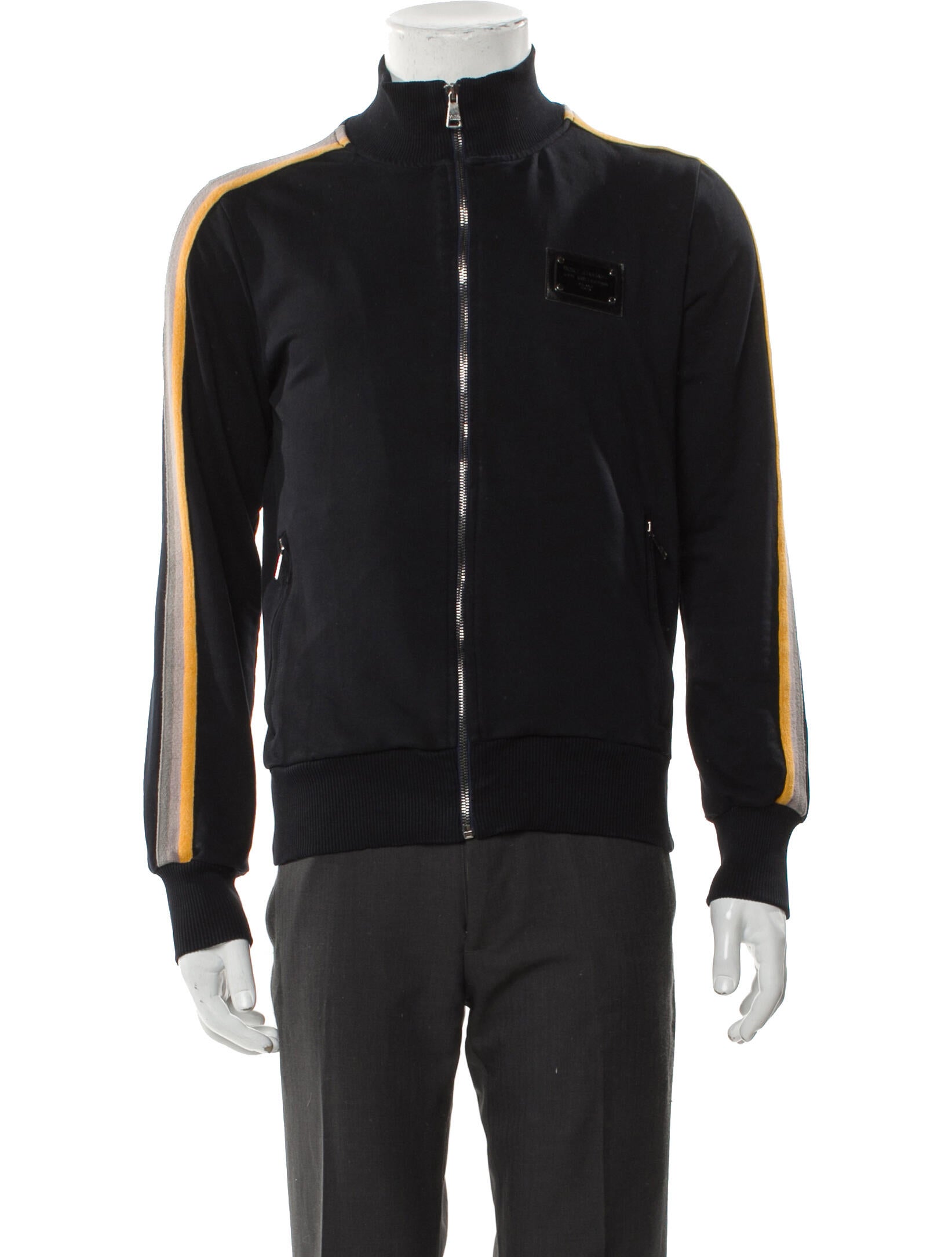 Dolce & Gabbana Striped Bomber Jacket