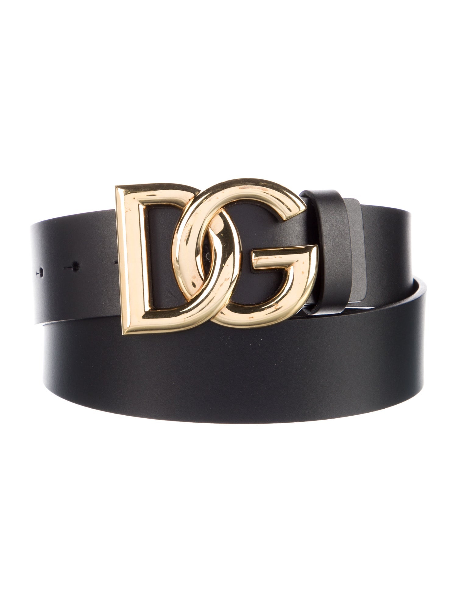 Dolce & Gabbana Signature Logo Leather Waist Belt