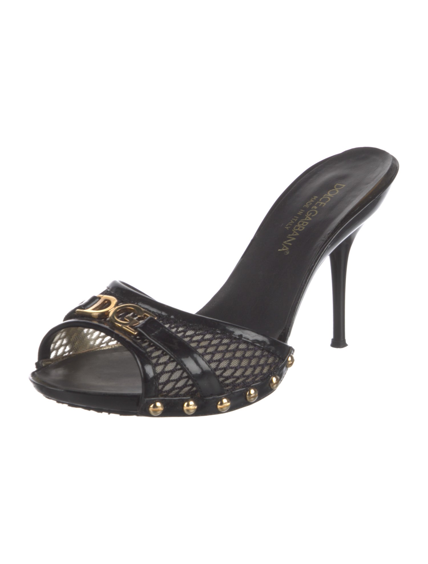 Dolce & Gabbana Patent Leather Slides