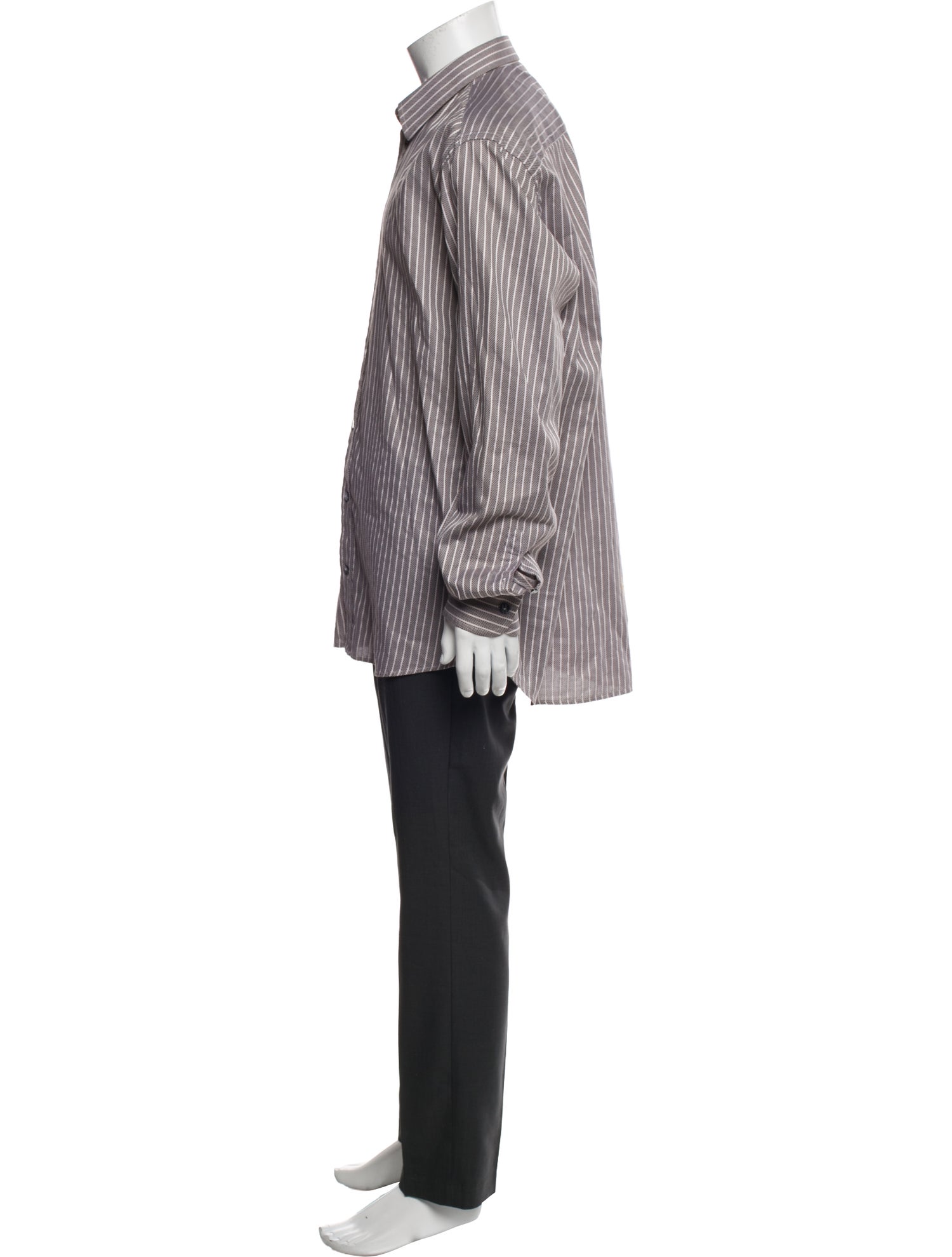 Dolce & Gabbana Striped Long Sleeve Dress Shirt