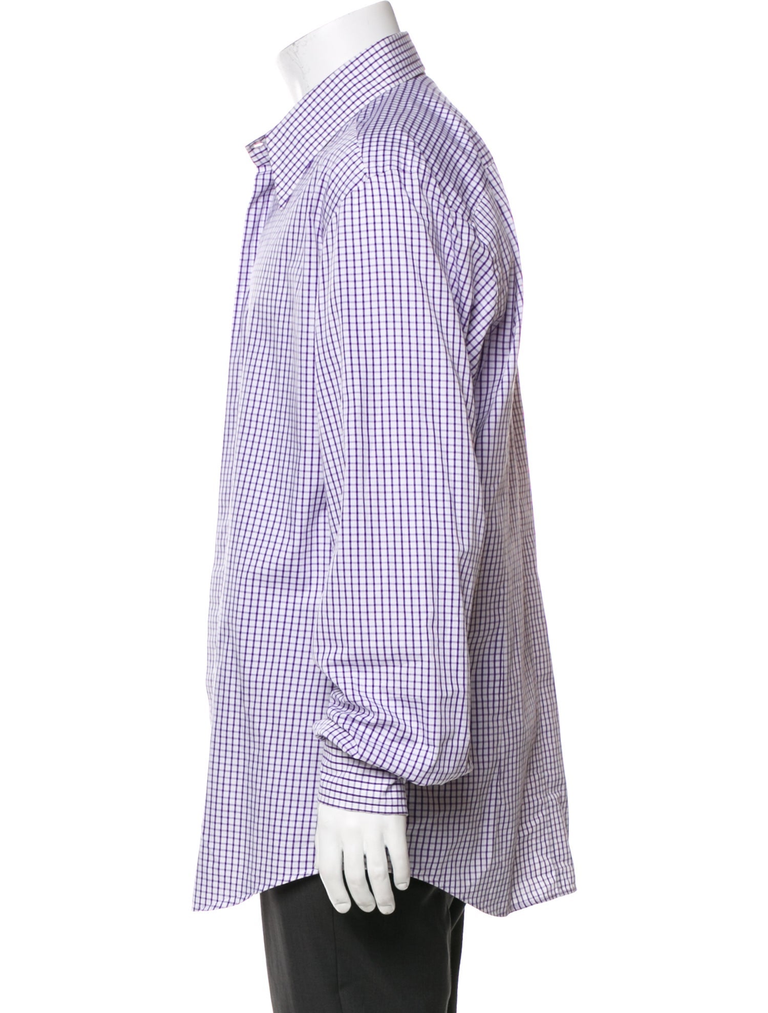 Dolce & Gabbana Plaid Print Long Sleeve Dress Shirt