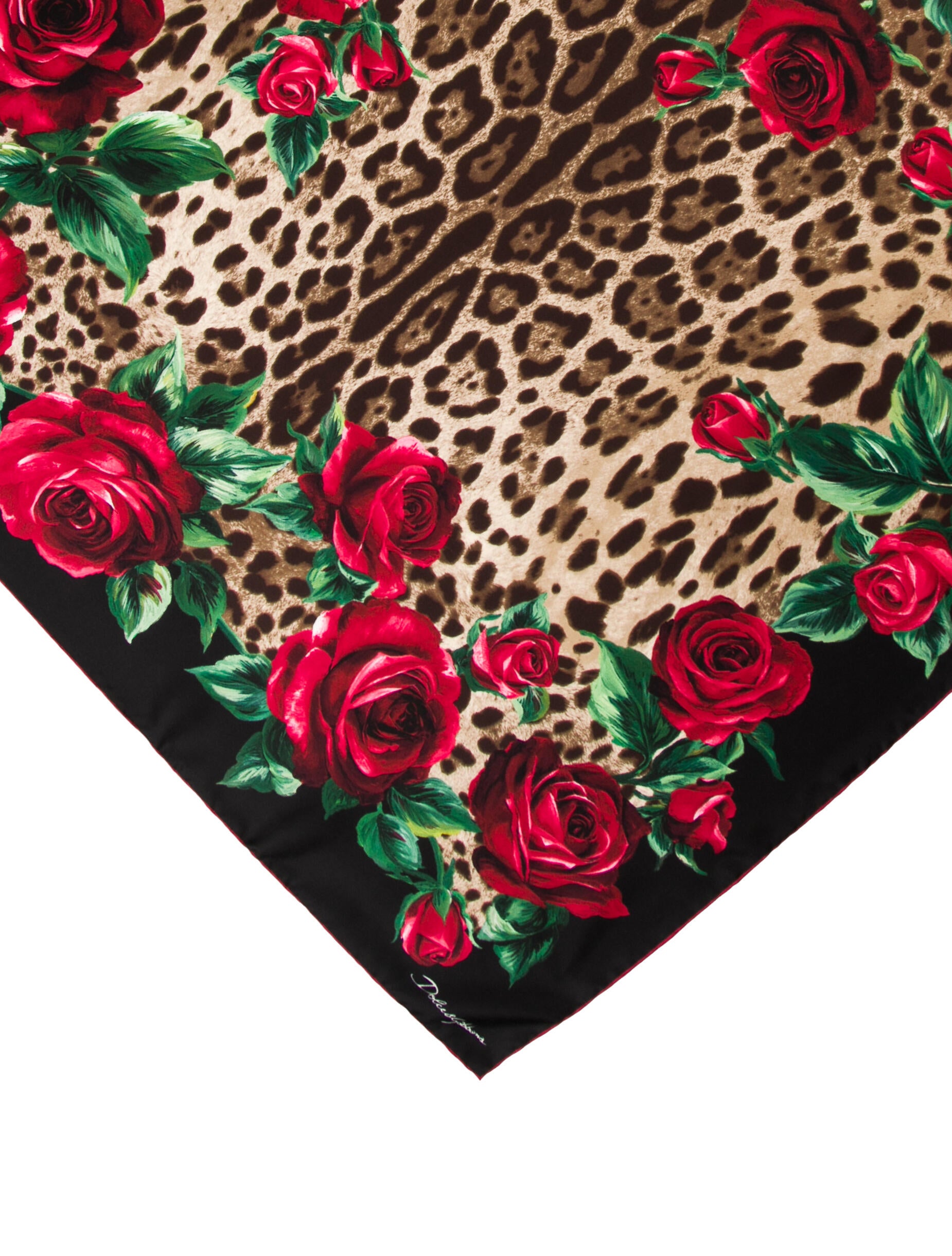 Dolce & Gabbana Silk Animal Print Scarf w/ Tags
