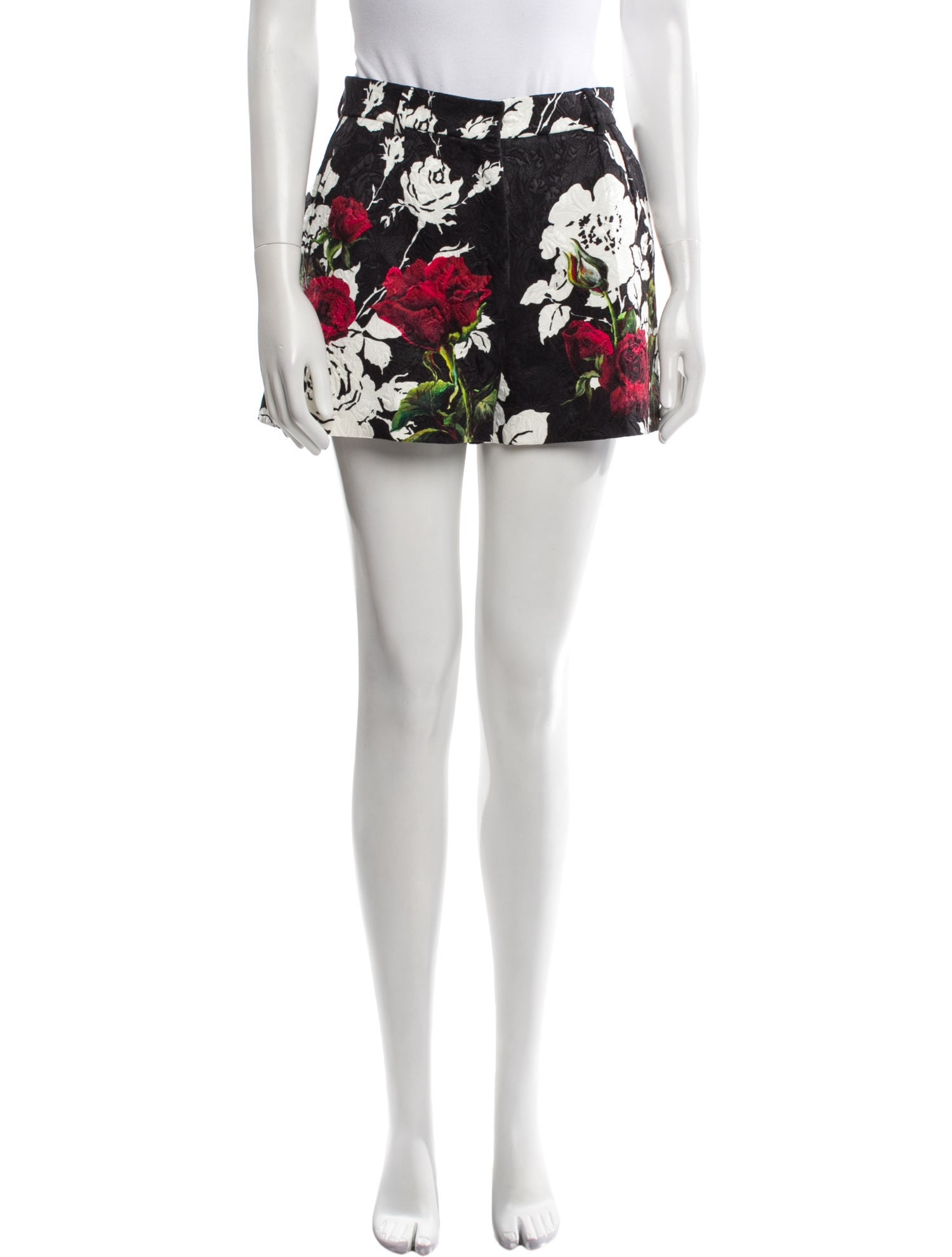 Dolce & Gabbana Floral Print Mini Shorts