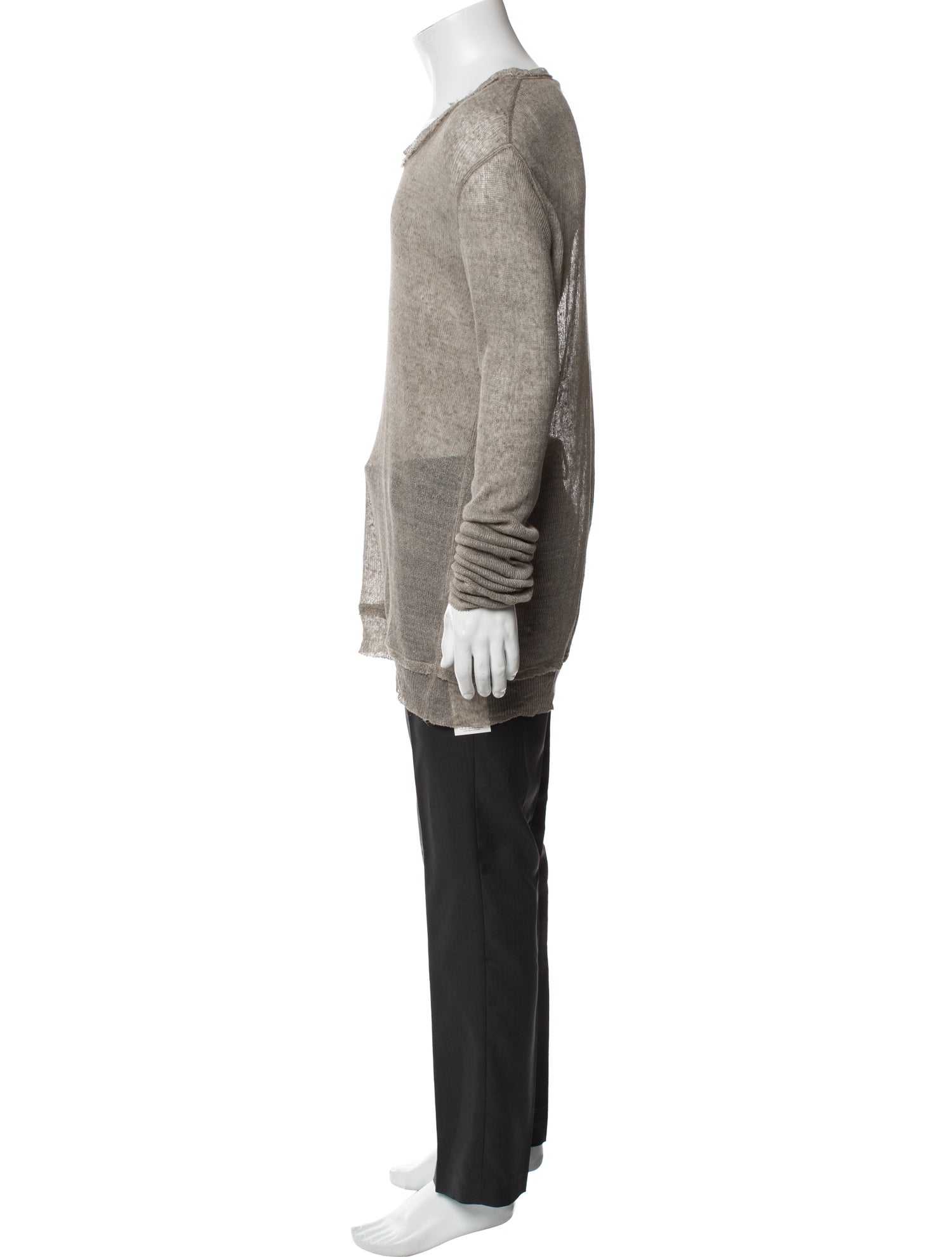 Dolce & Gabbana Linen Scoop Neck Pullover