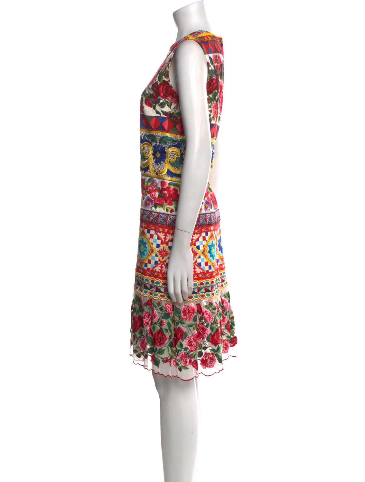 Dolce & Gabbana Printed Knee-Length Dress