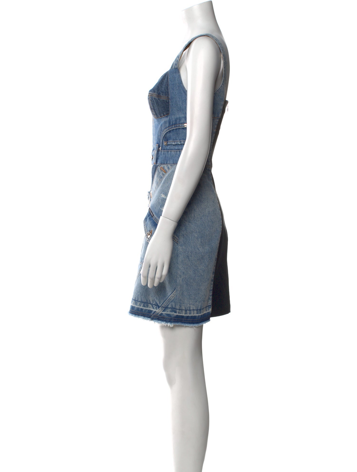 Dolce & Gabbana Square Neckline Mini Dress