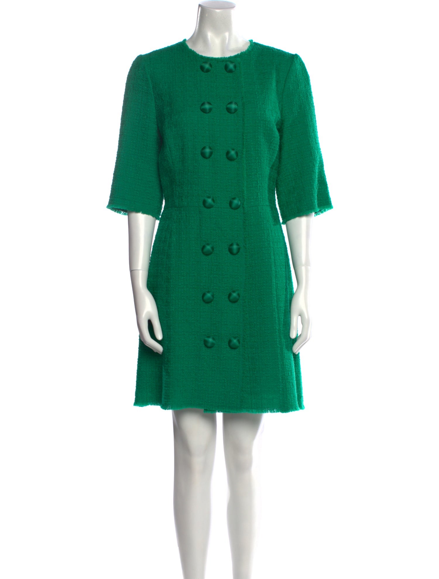 Dolce & Gabbana Virgin Wool Mini Dress