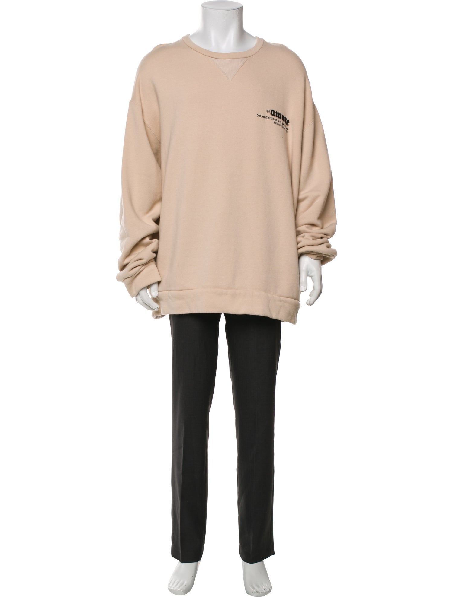 Dolce & Gabbana Graphic Print Crew Neck Pullover w/ Tags