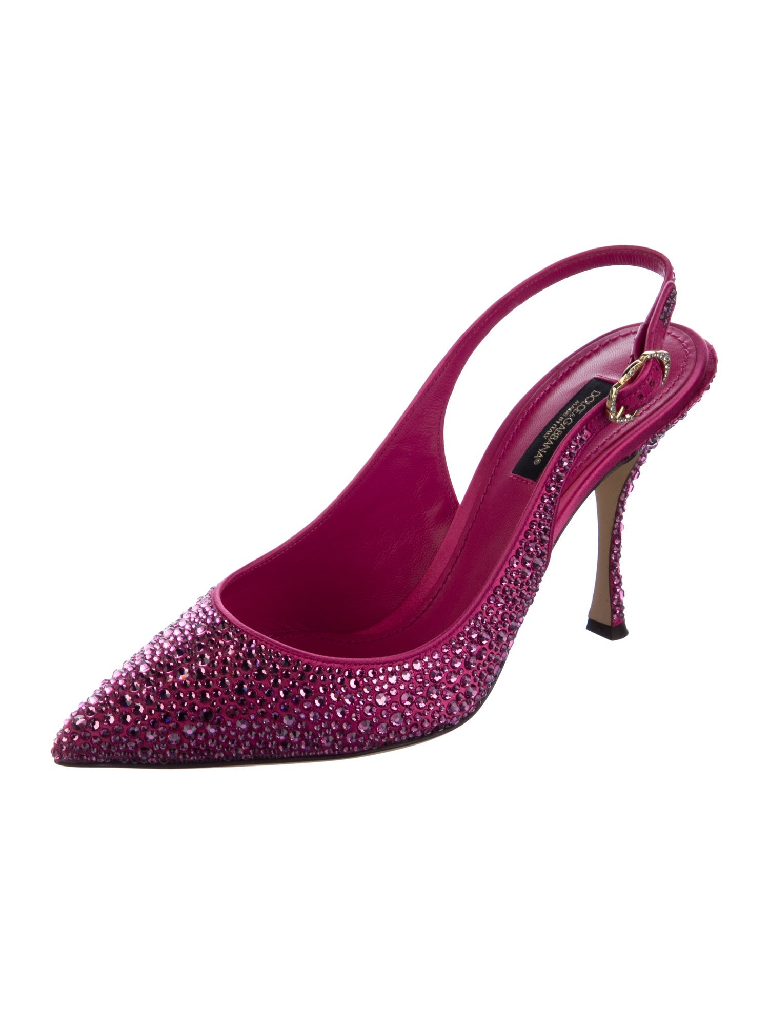 Dolce & Gabbana Satin Slingback Pumps