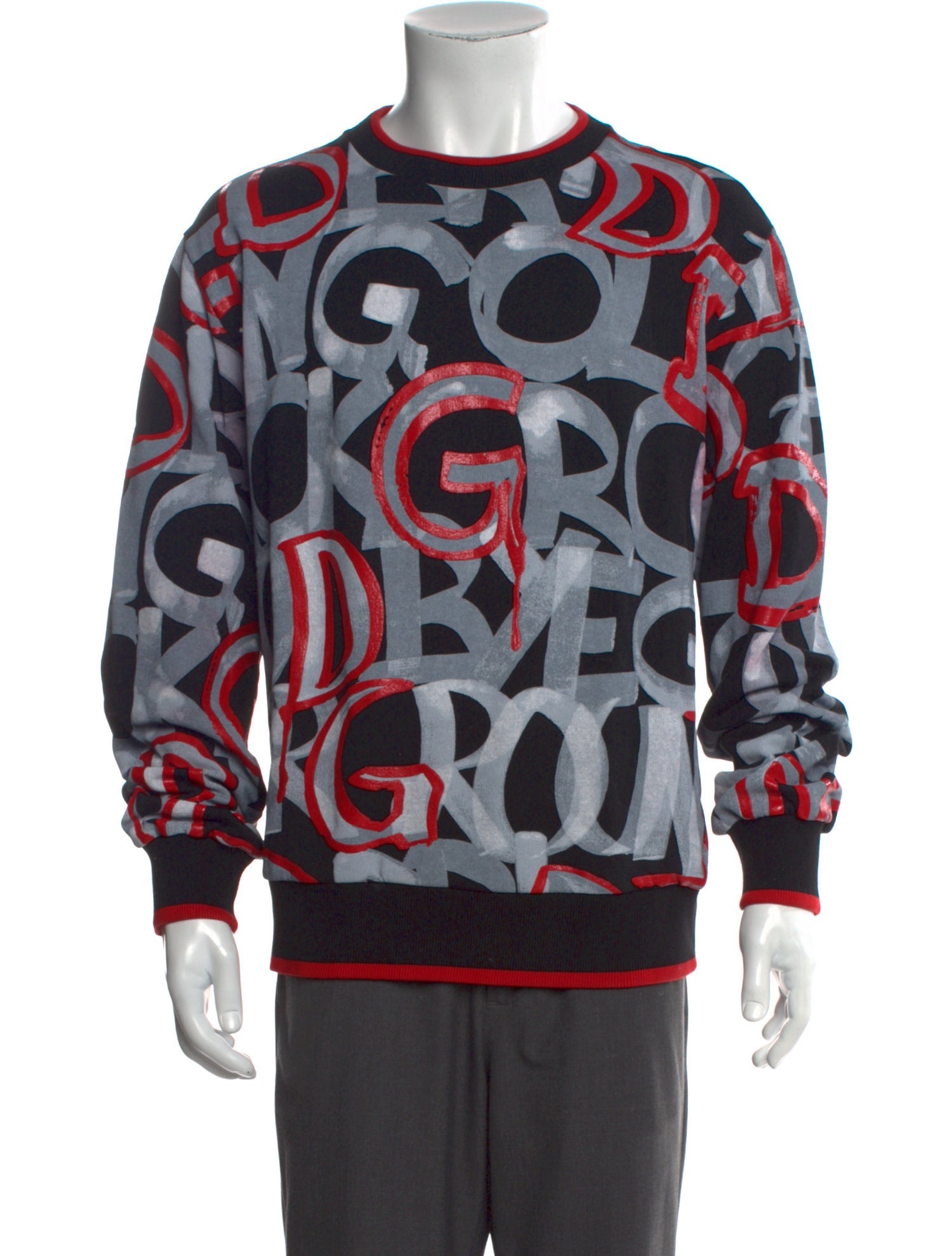 Dolce & Gabbana Printed Crew Neck Sweatshirt