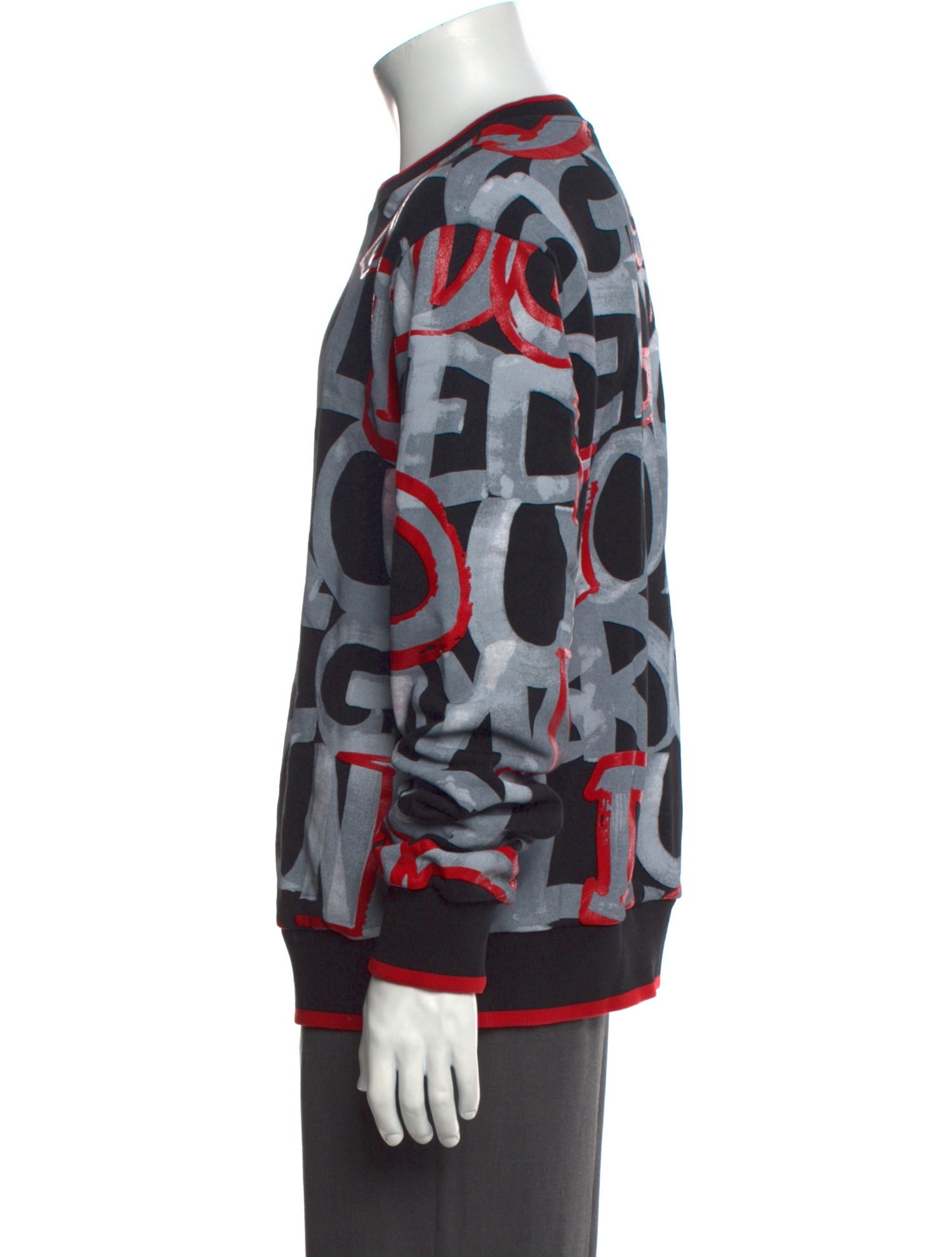 Dolce & Gabbana Printed Crew Neck Sweatshirt