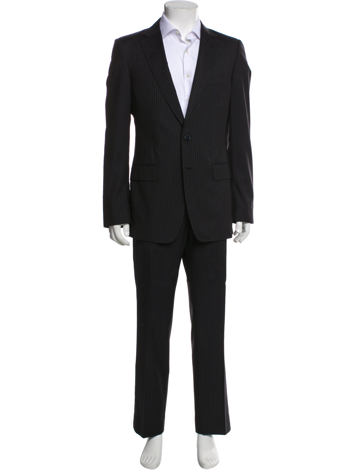 Dolce & Gabbana Wool Striped Two Piece Suit