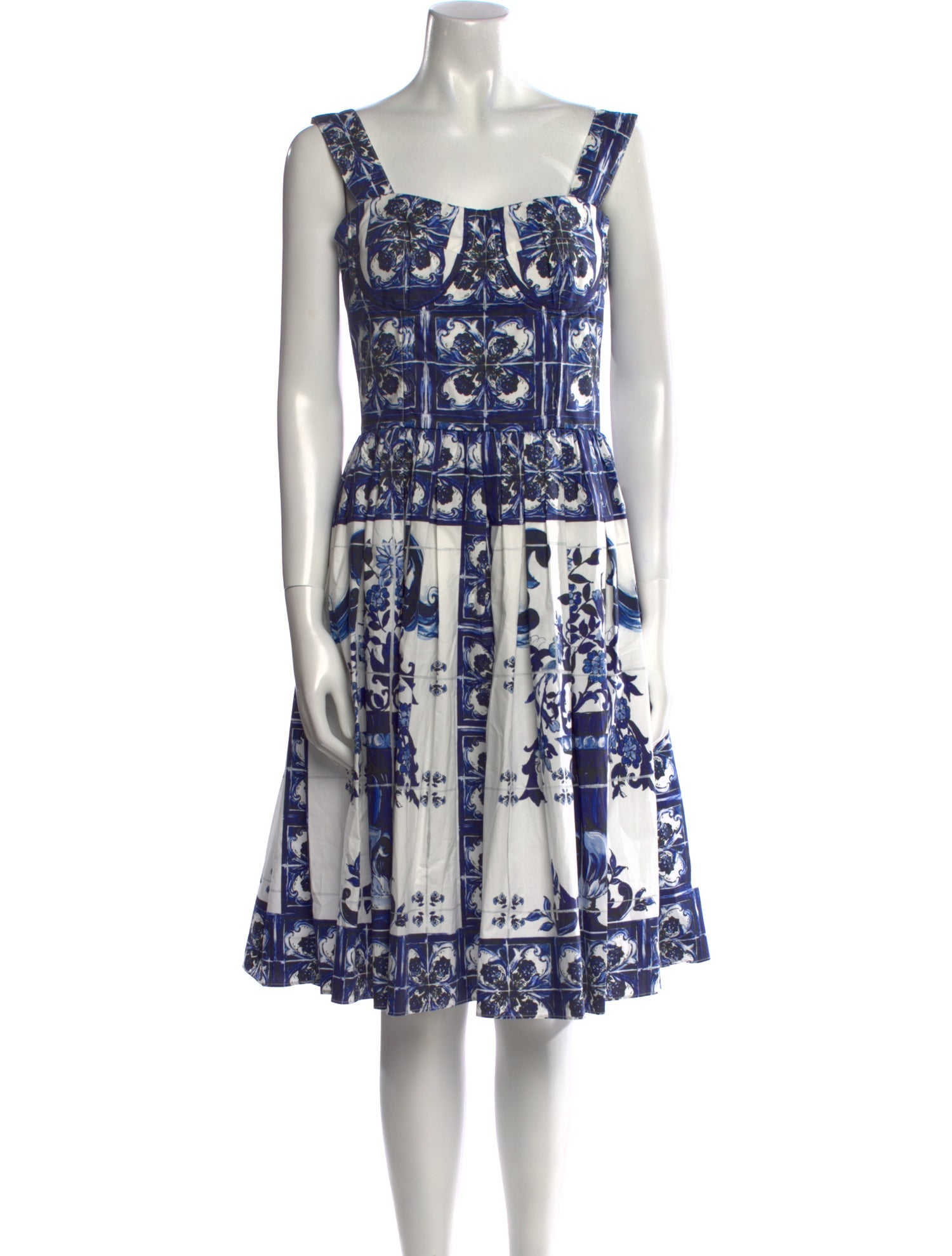 Dolce & Gabbana Printed Knee-Length Dress