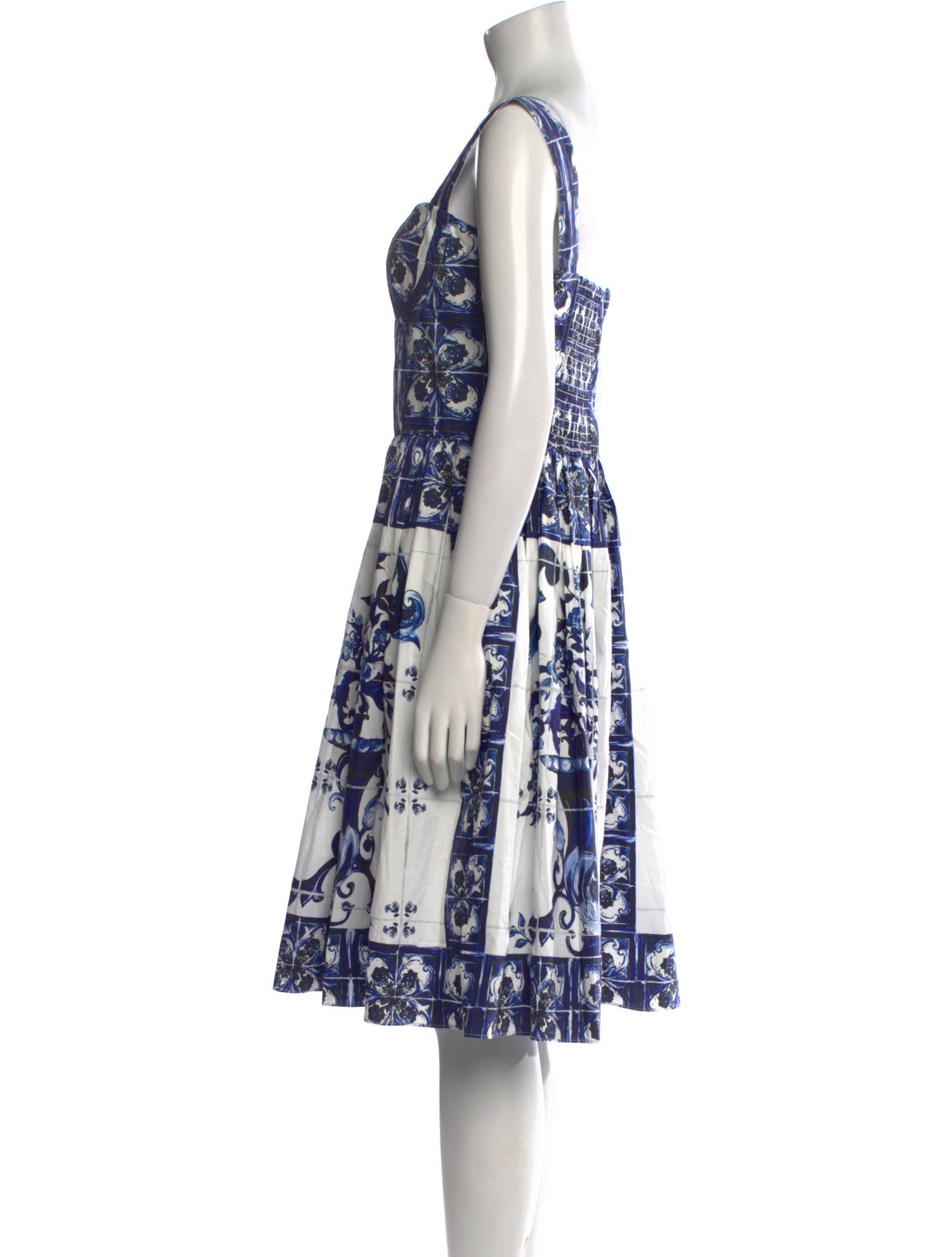 Dolce & Gabbana Printed Knee-Length Dress