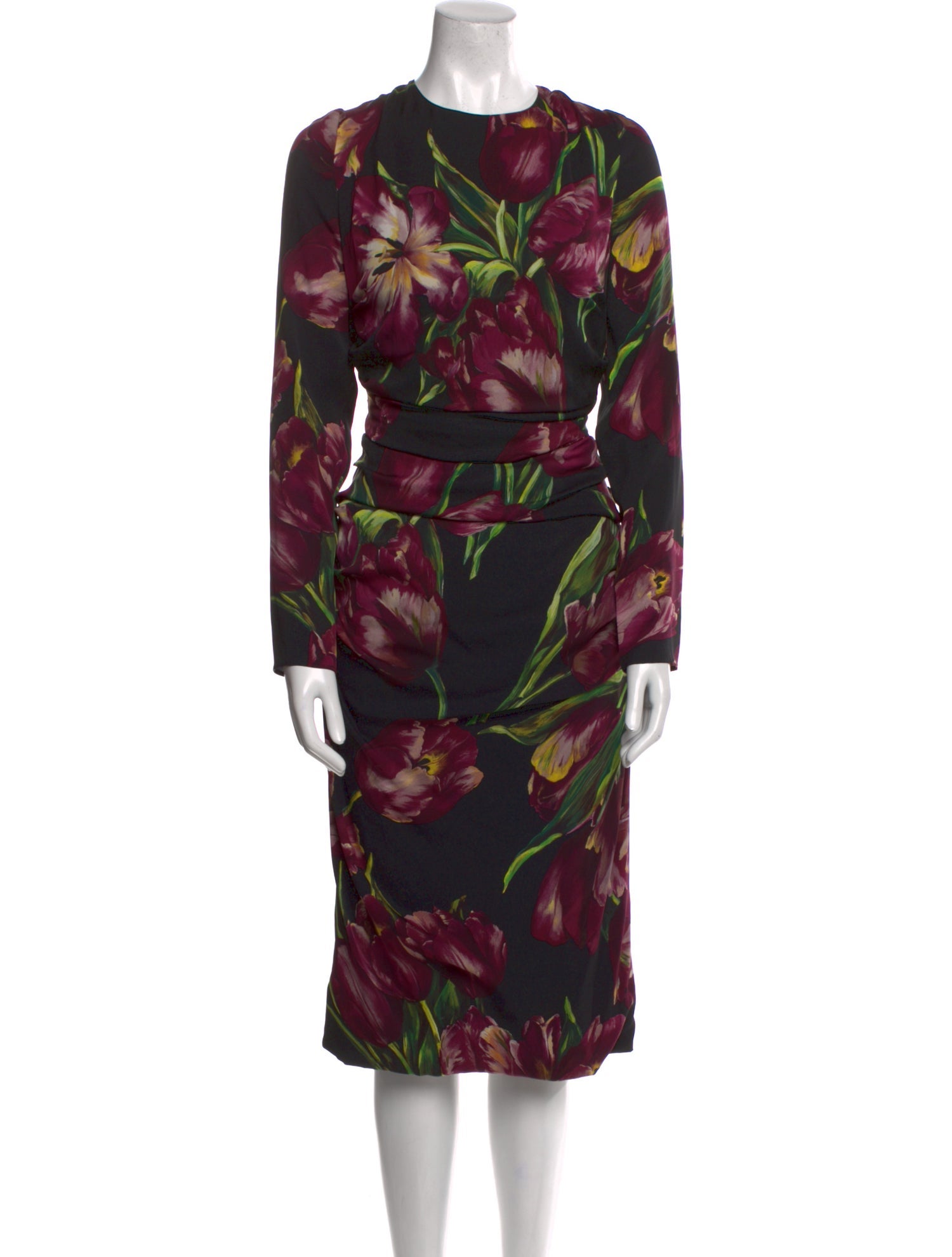Dolce & Gabbana Silk Midi Length Dress