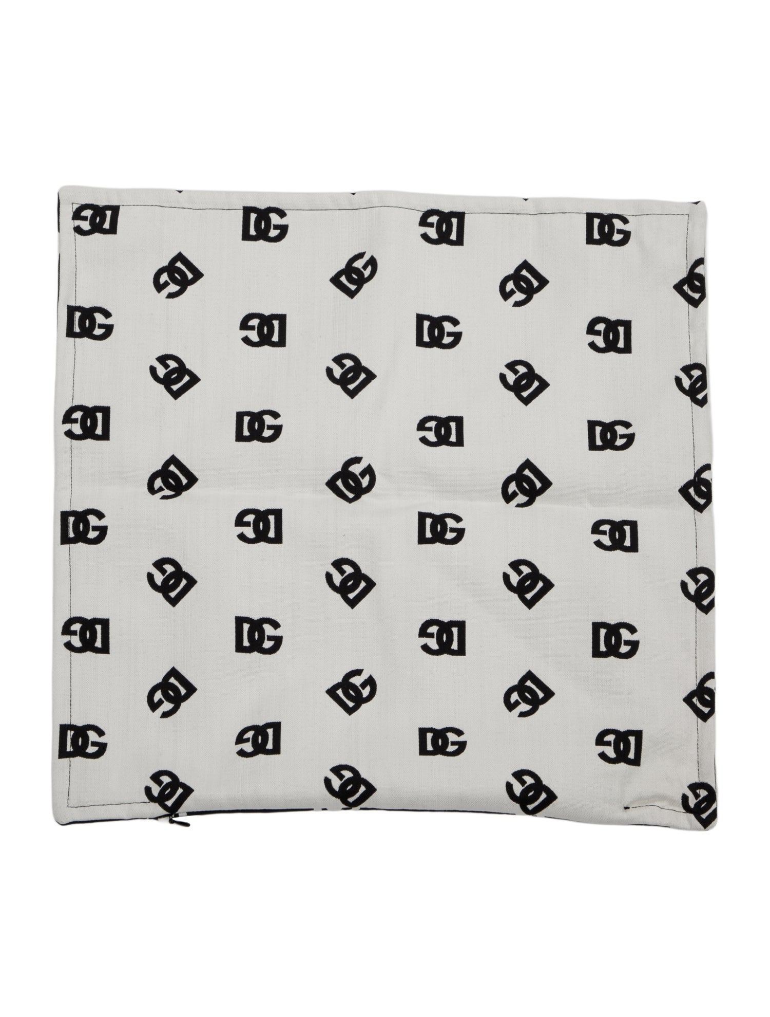 Dolce & Gabbana Monogram Cotton Pillow Sham