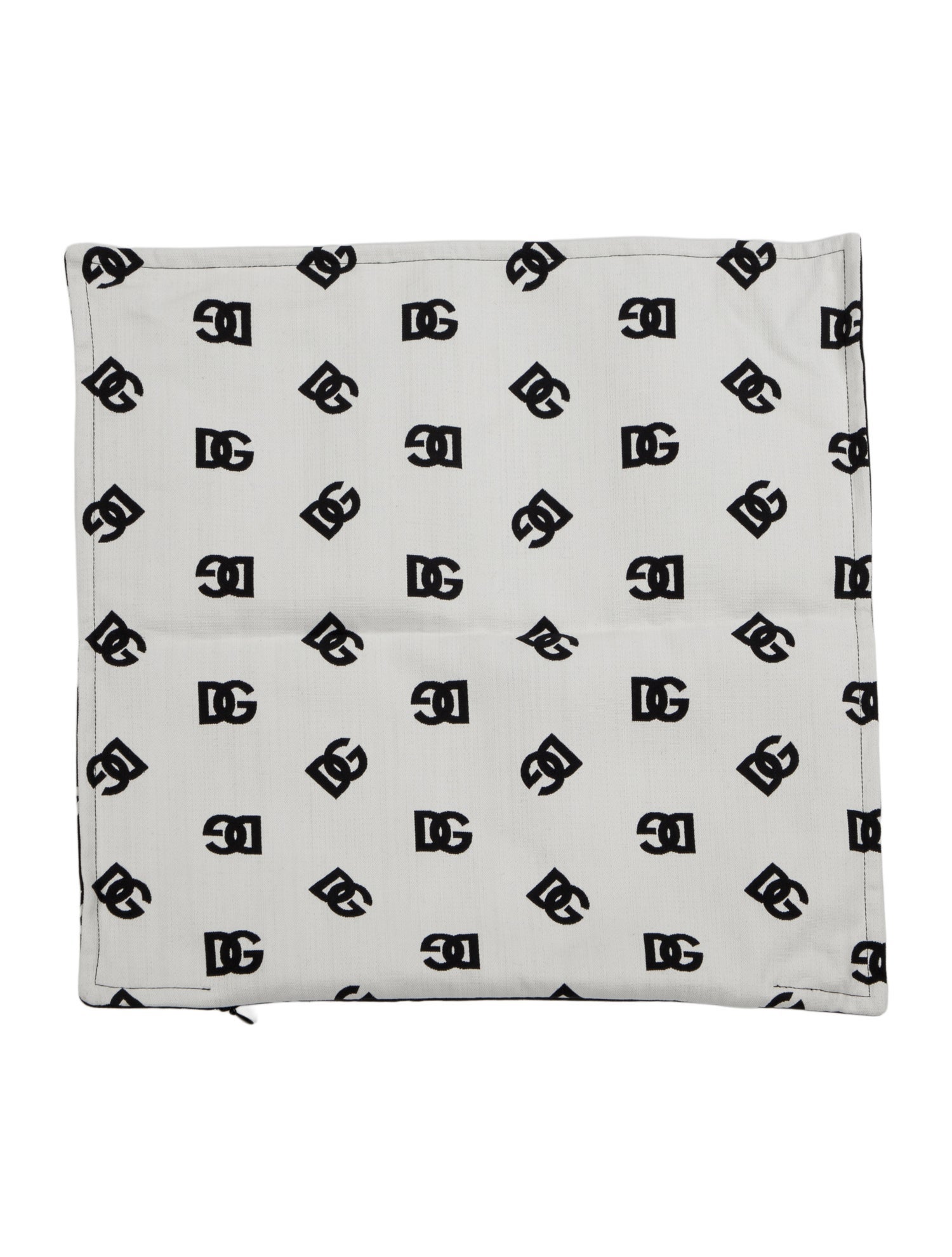 Dolce & Gabbana Monogram Cotton Pillow Sham