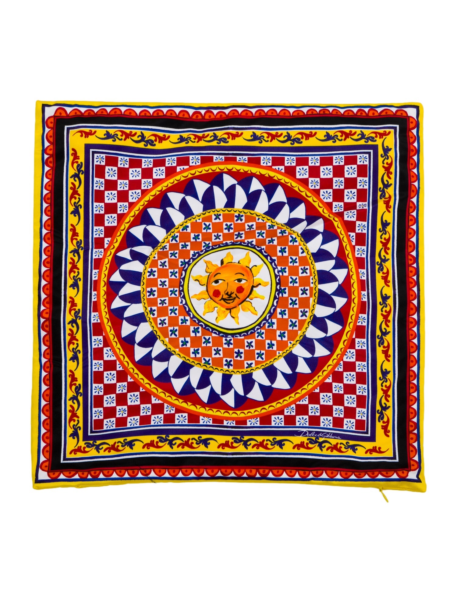 Dolce & Gabbana Small Duchesse Cotton Cushion Cover