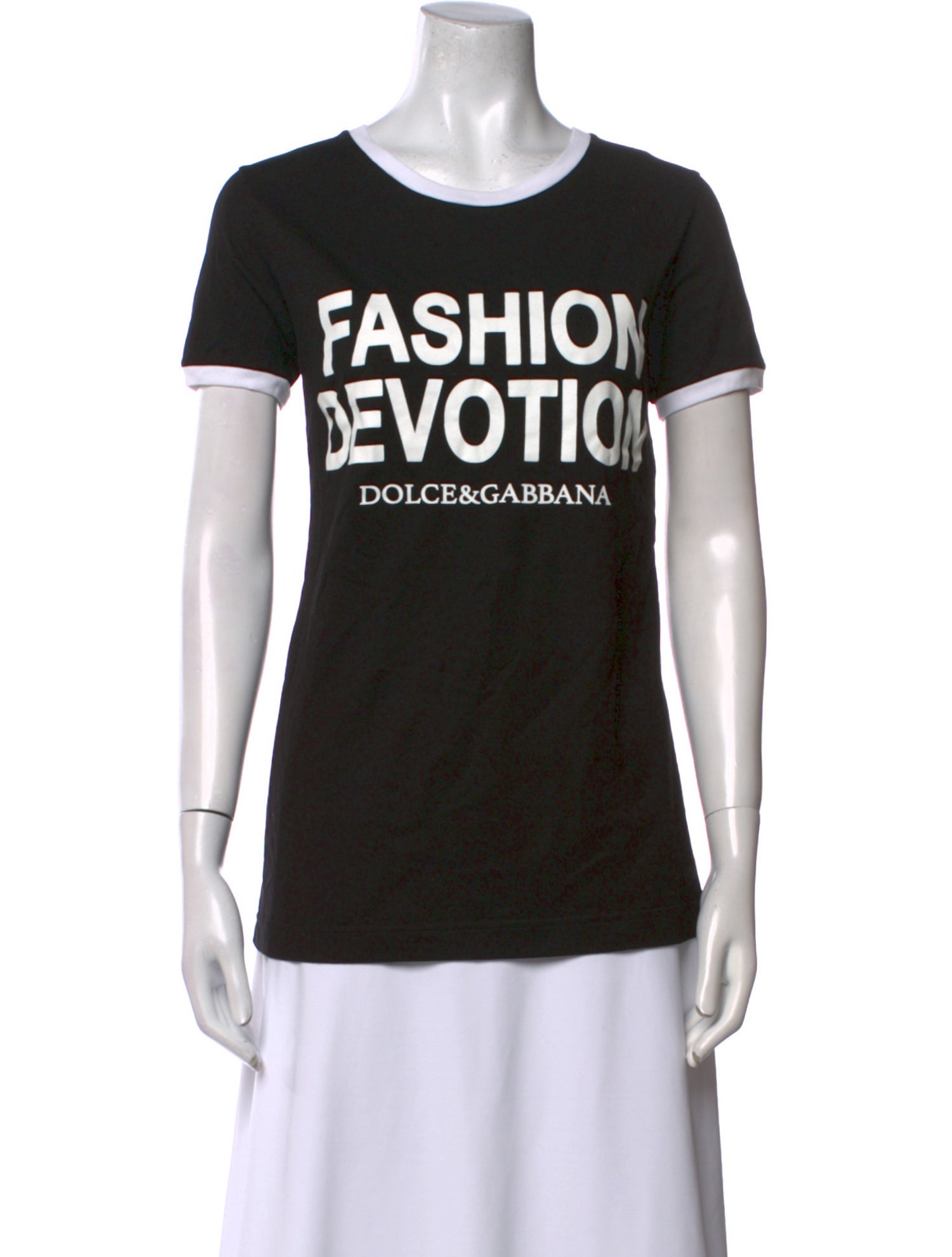 Dolce & Gabbana 'Fashion Devotion' Graphic Print T-Shirt