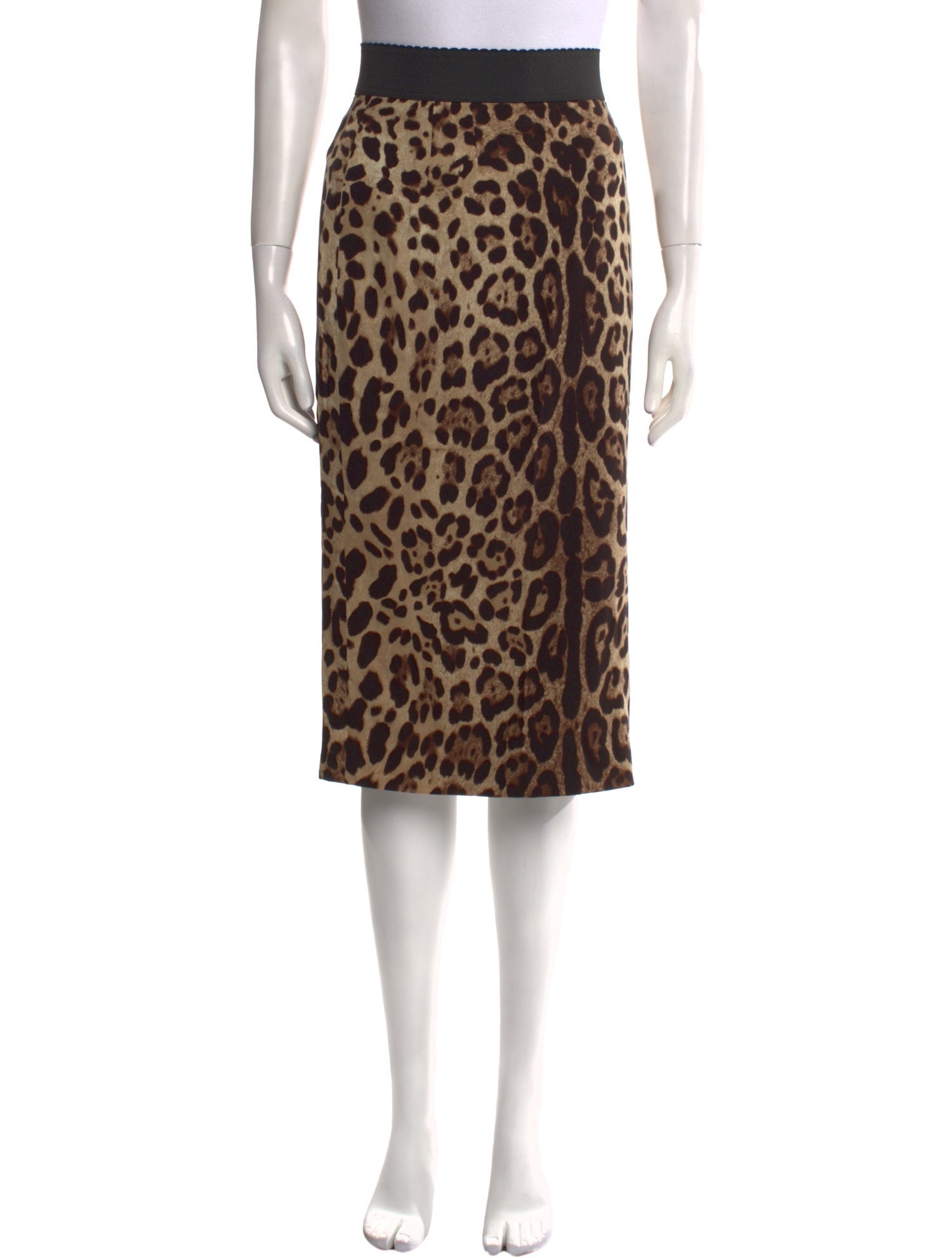 Dolce & Gabbana Silk Knee-Length Skirt