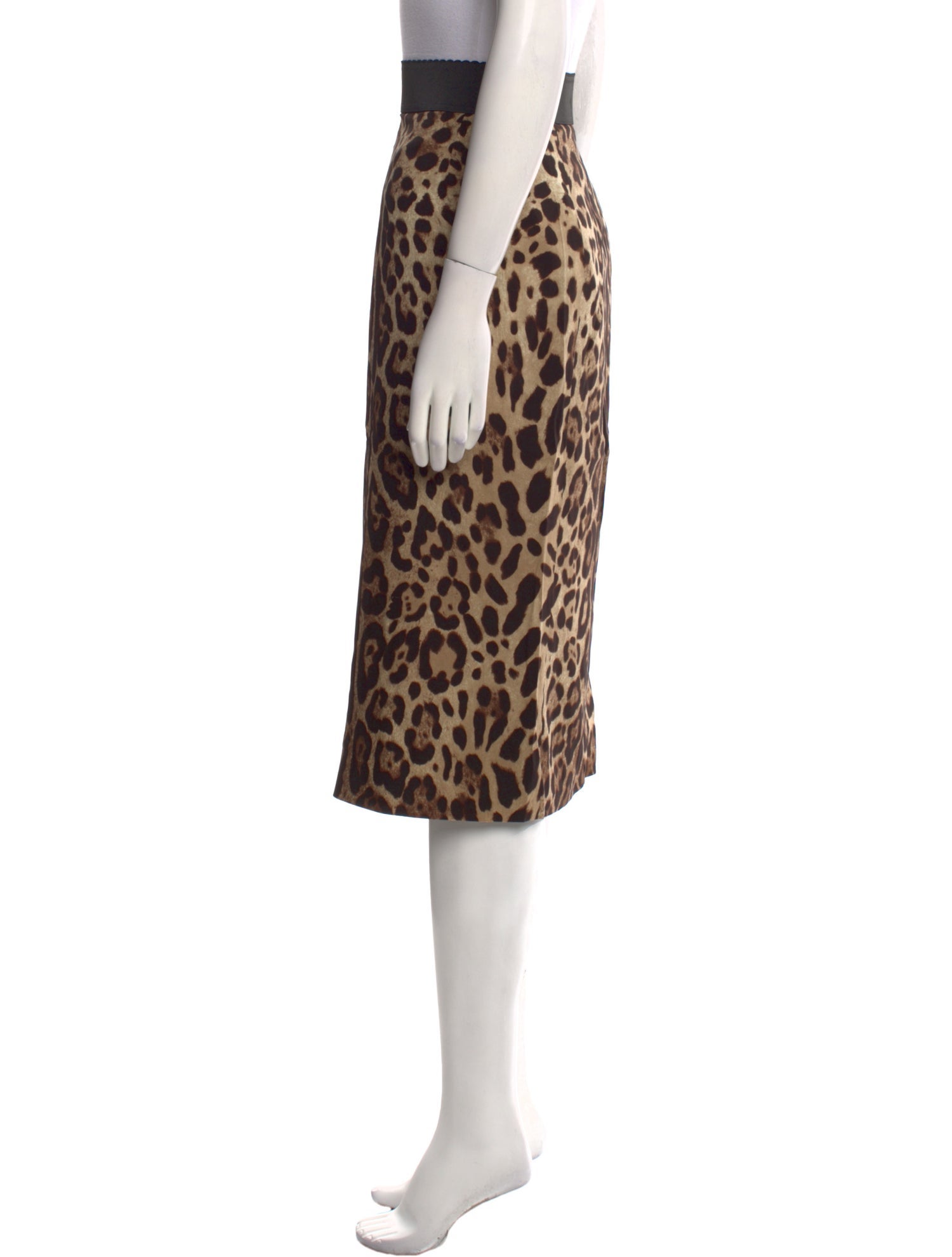 Dolce & Gabbana Silk Knee-Length Skirt