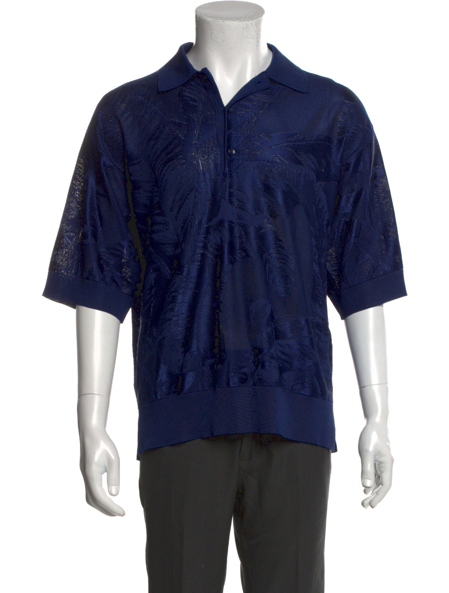 Dolce & Gabbana Silk Collar Polo Shirt