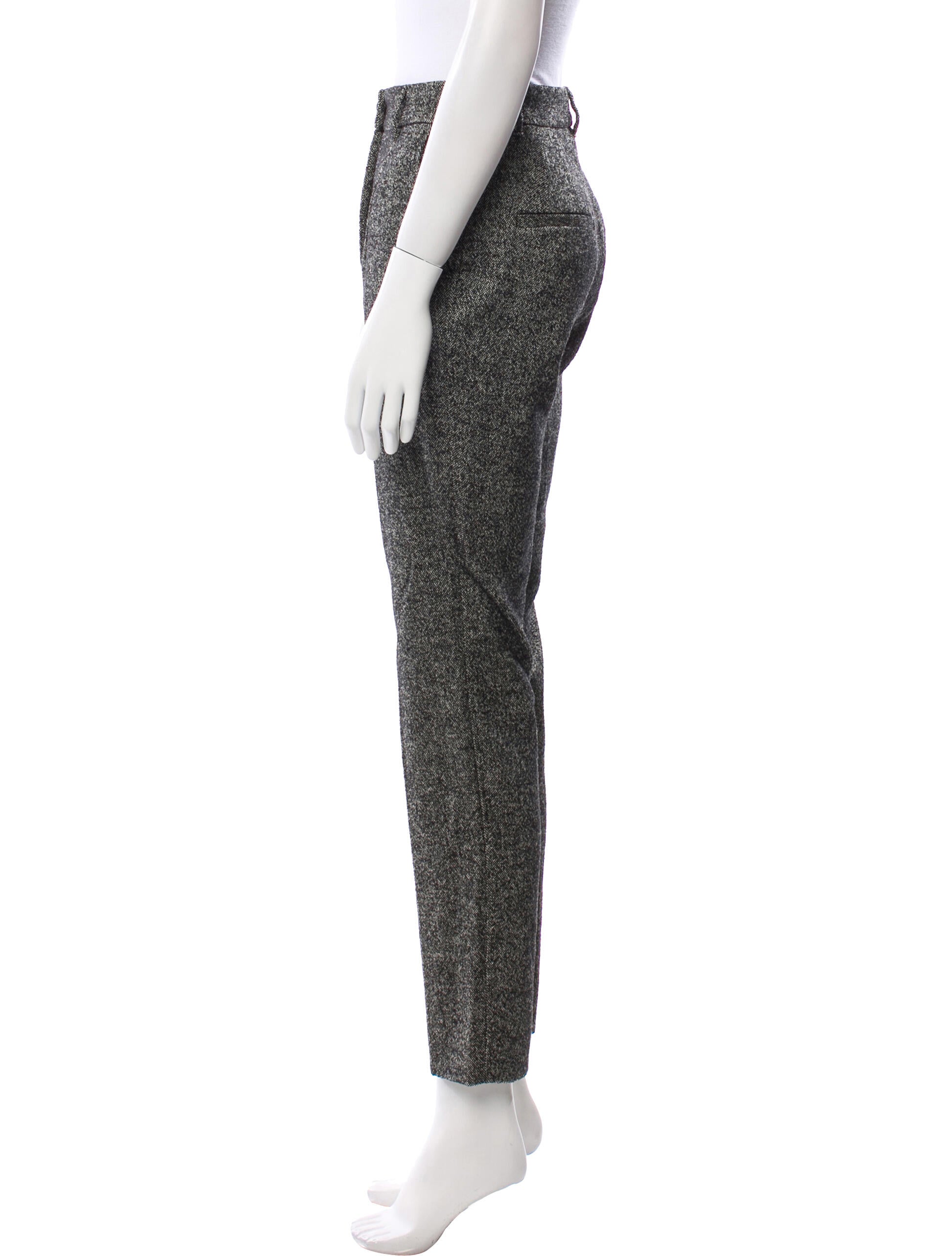 Dolce & Gabbana Virgin Wool Straight Leg Pants