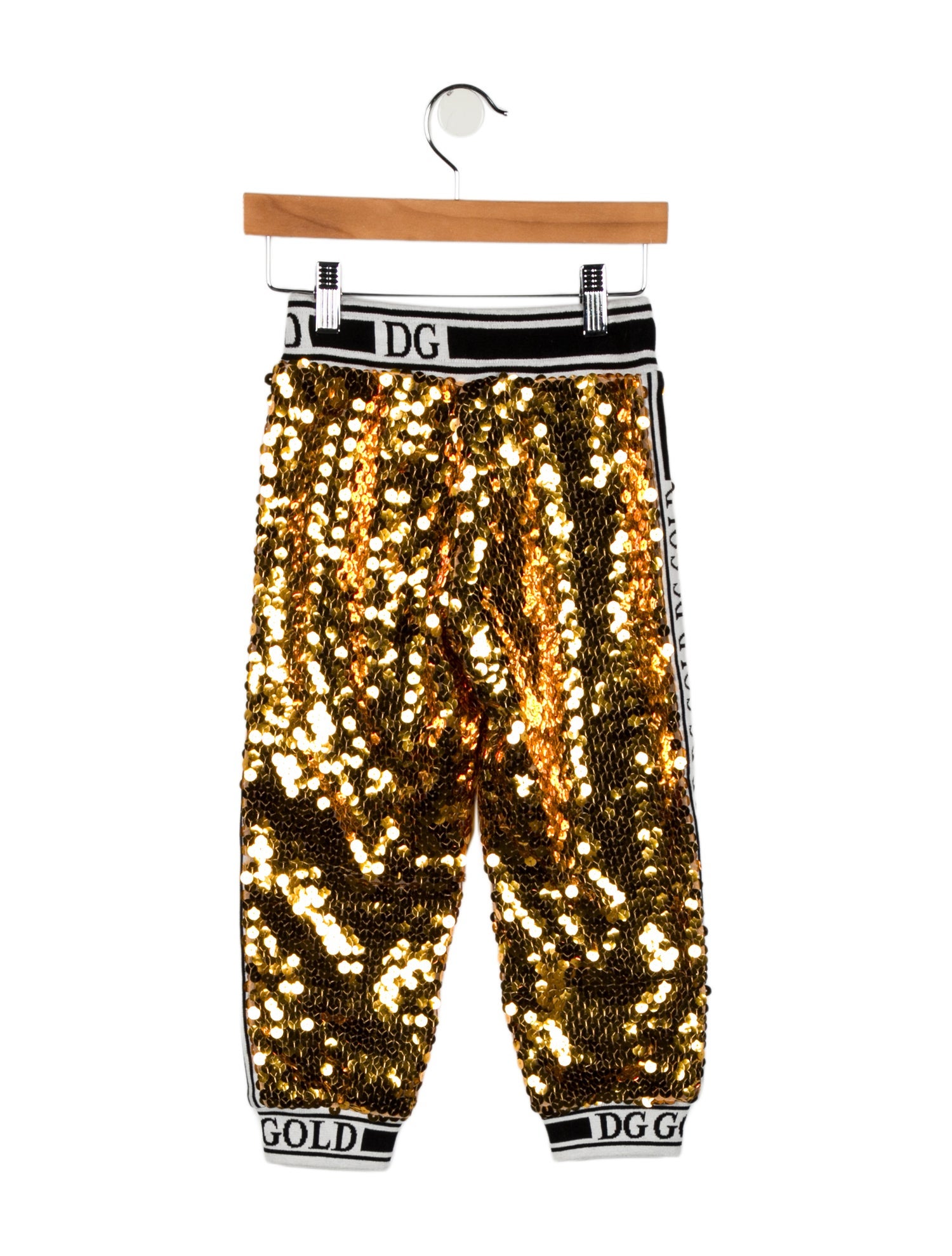 Dolce & Gabbana Girls' Sequin Sweatpants w/Tags