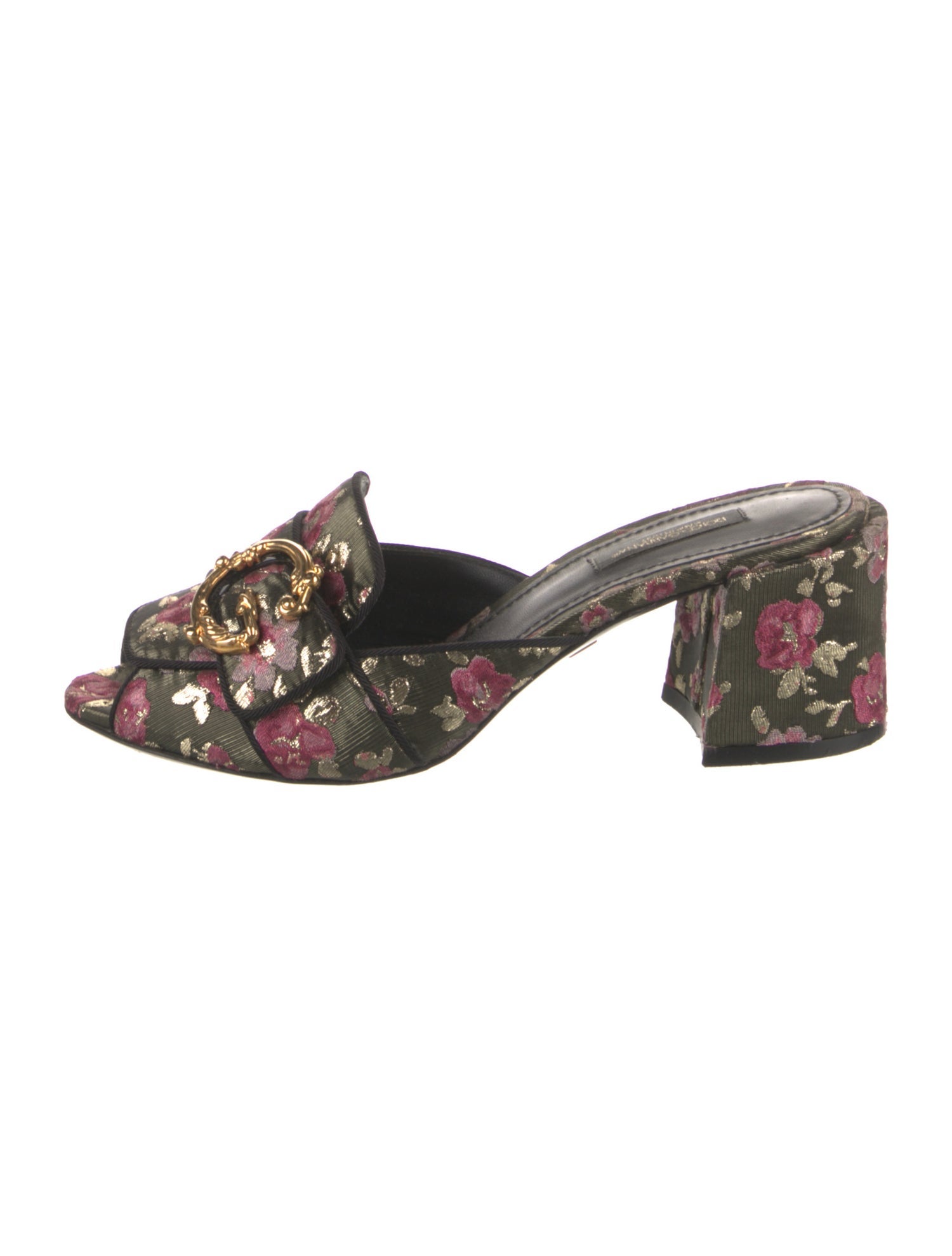 Dolce & Gabbana Floral Print Slides