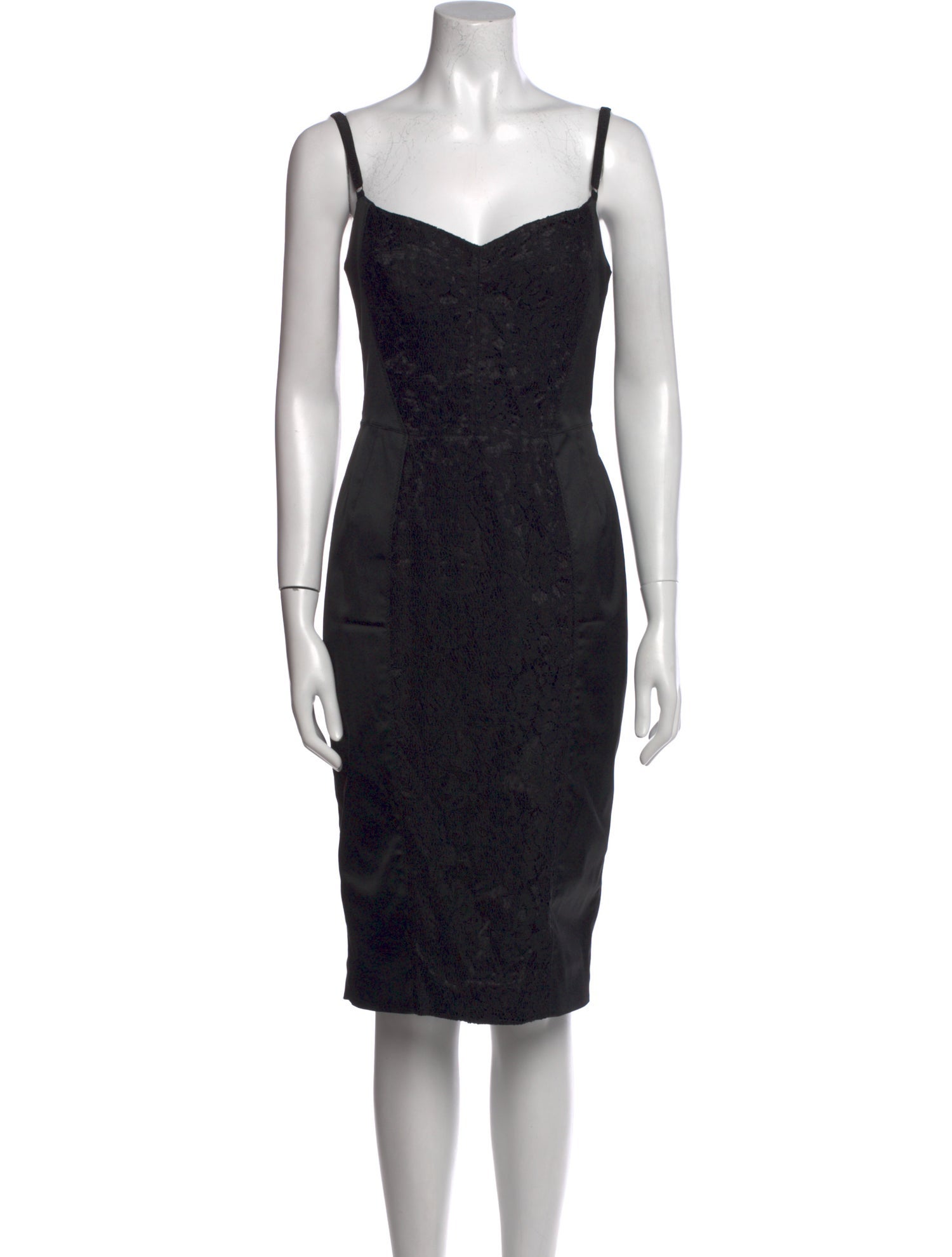 D&G Lace Pattern Knee-Length Dress