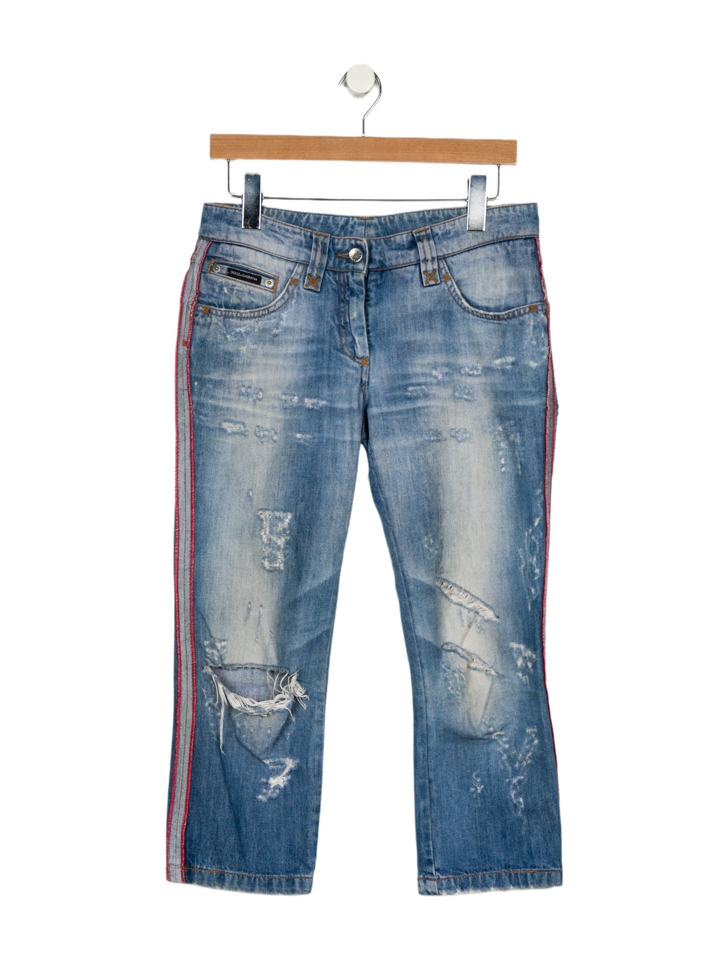 Dolce & Gabbana Low-Rise Straight Leg Jeans