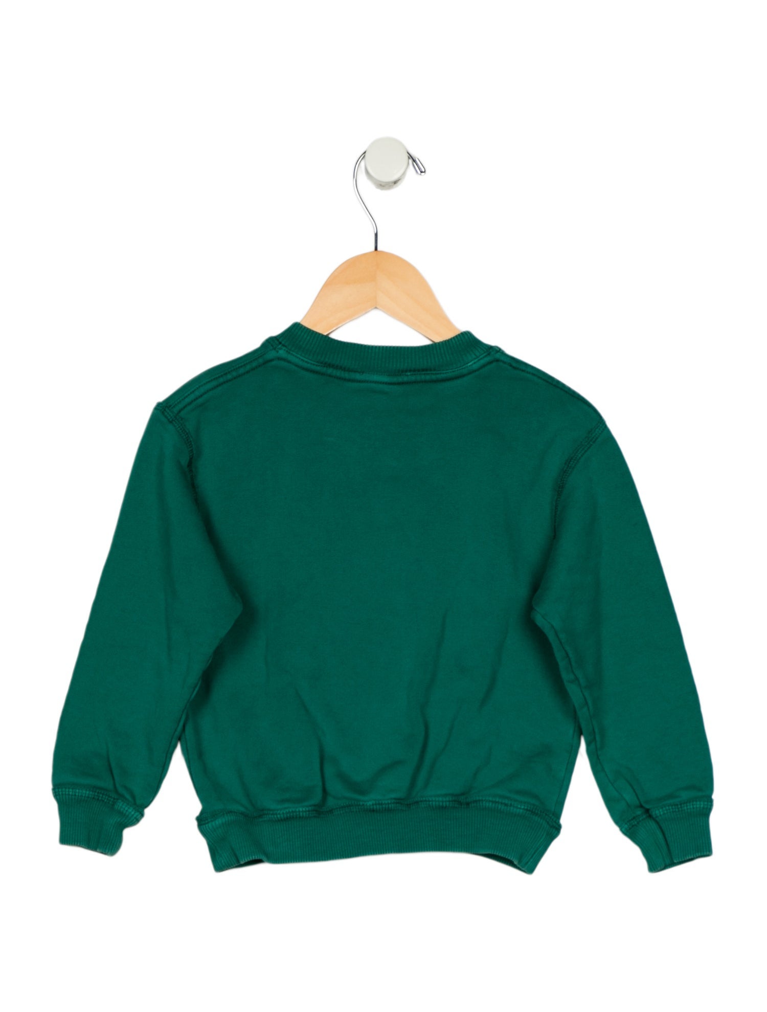 Dolce & Gabbana Boys' Emboridered Long Sleeve Crew Neck Sweatshirt