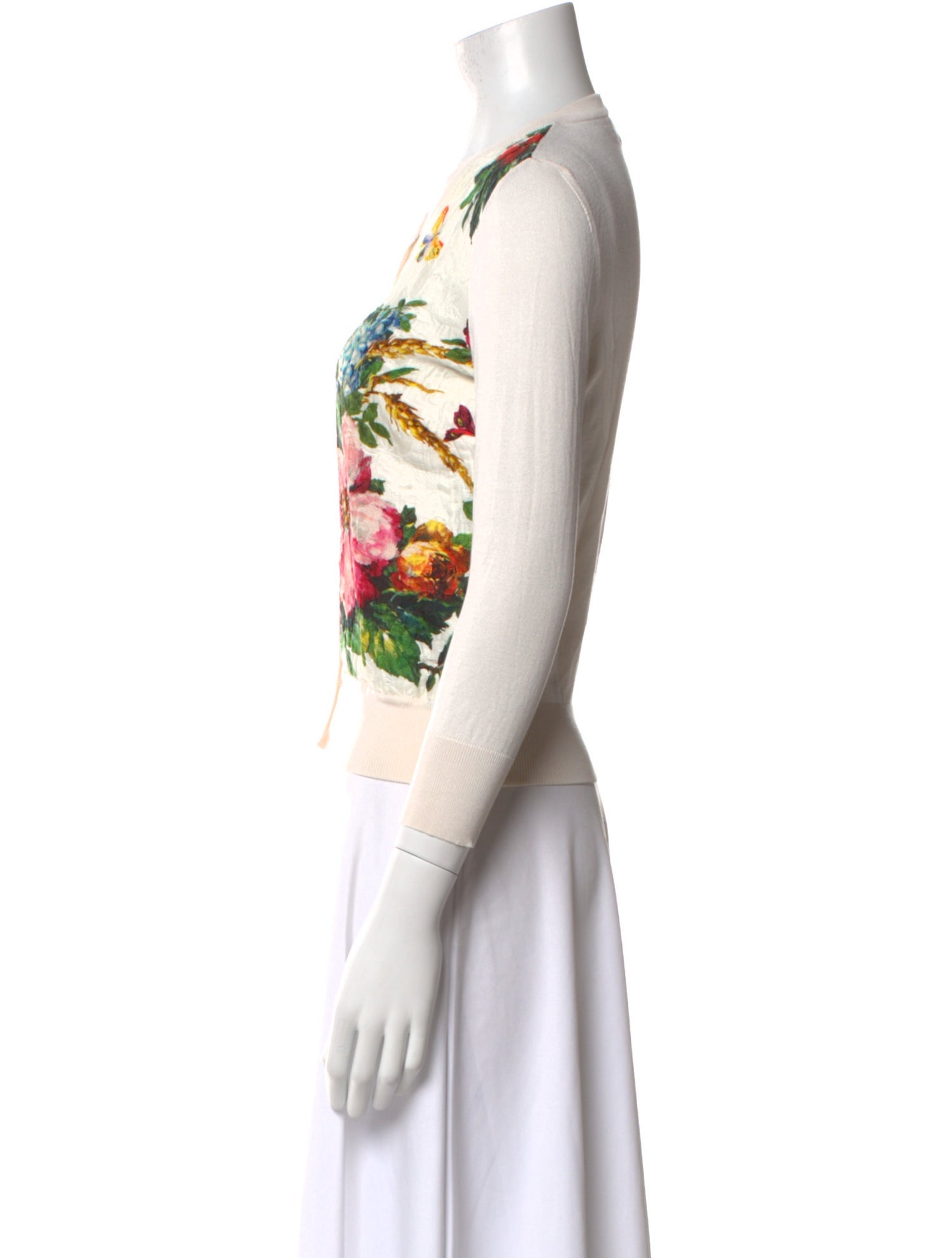 Dolce & Gabbana Silk Printed Sweater