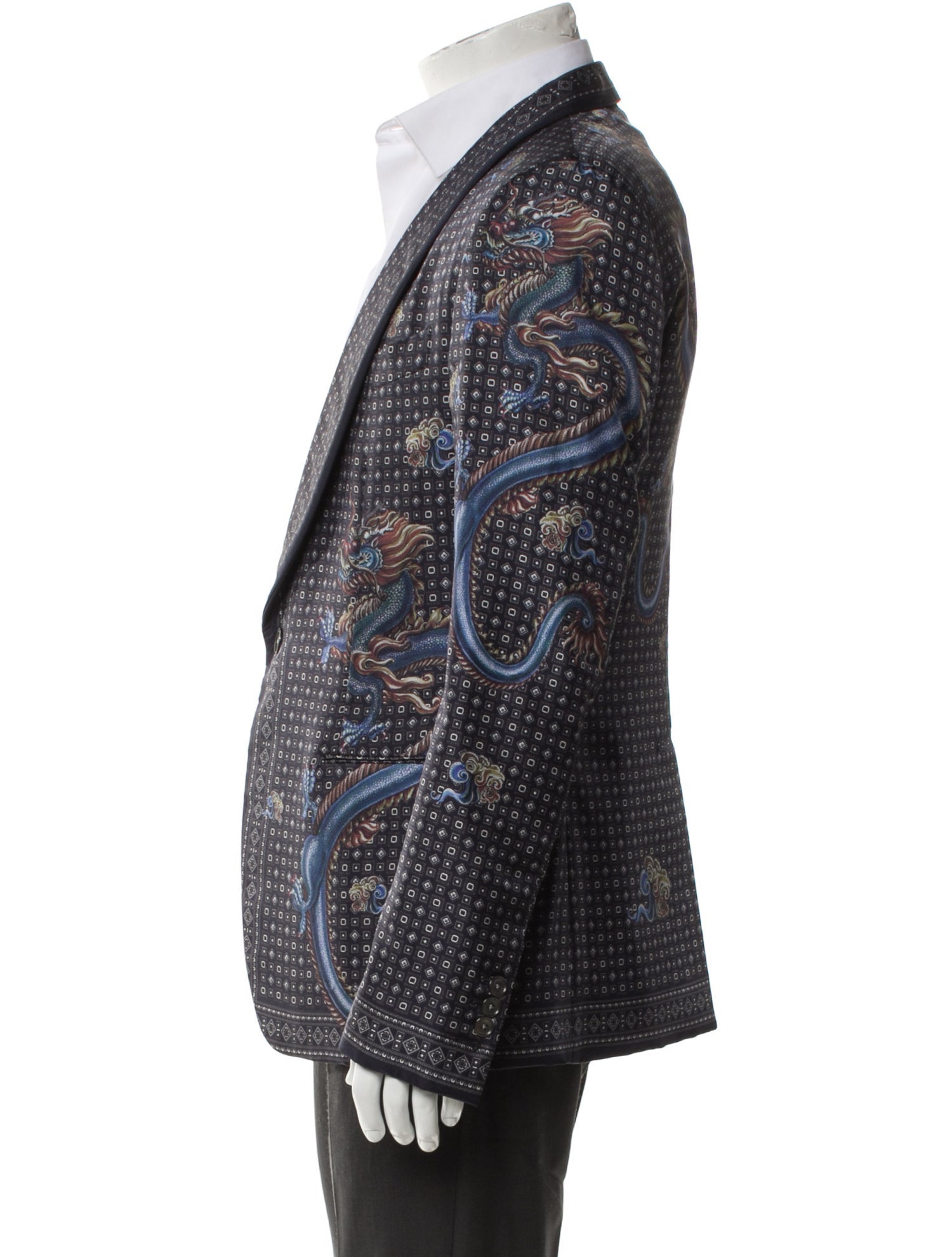 Dolce & Gabbana Silk Printed Blazer