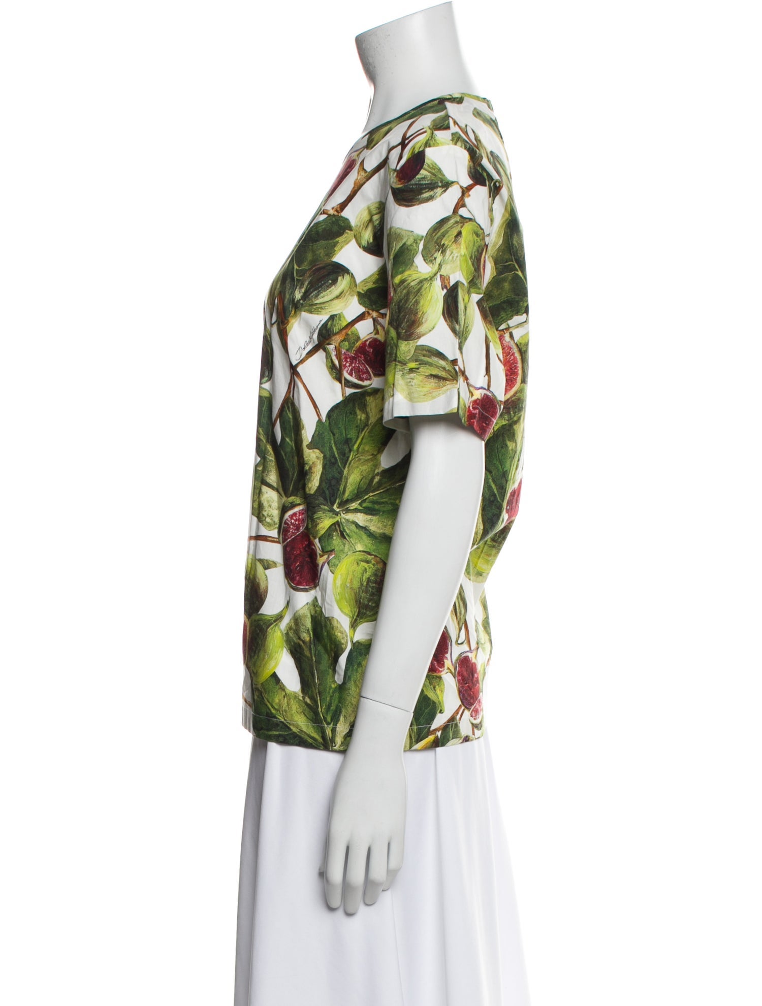 Dolce & Gabbana Printed Crew Neck T-Shirt w/ Tags