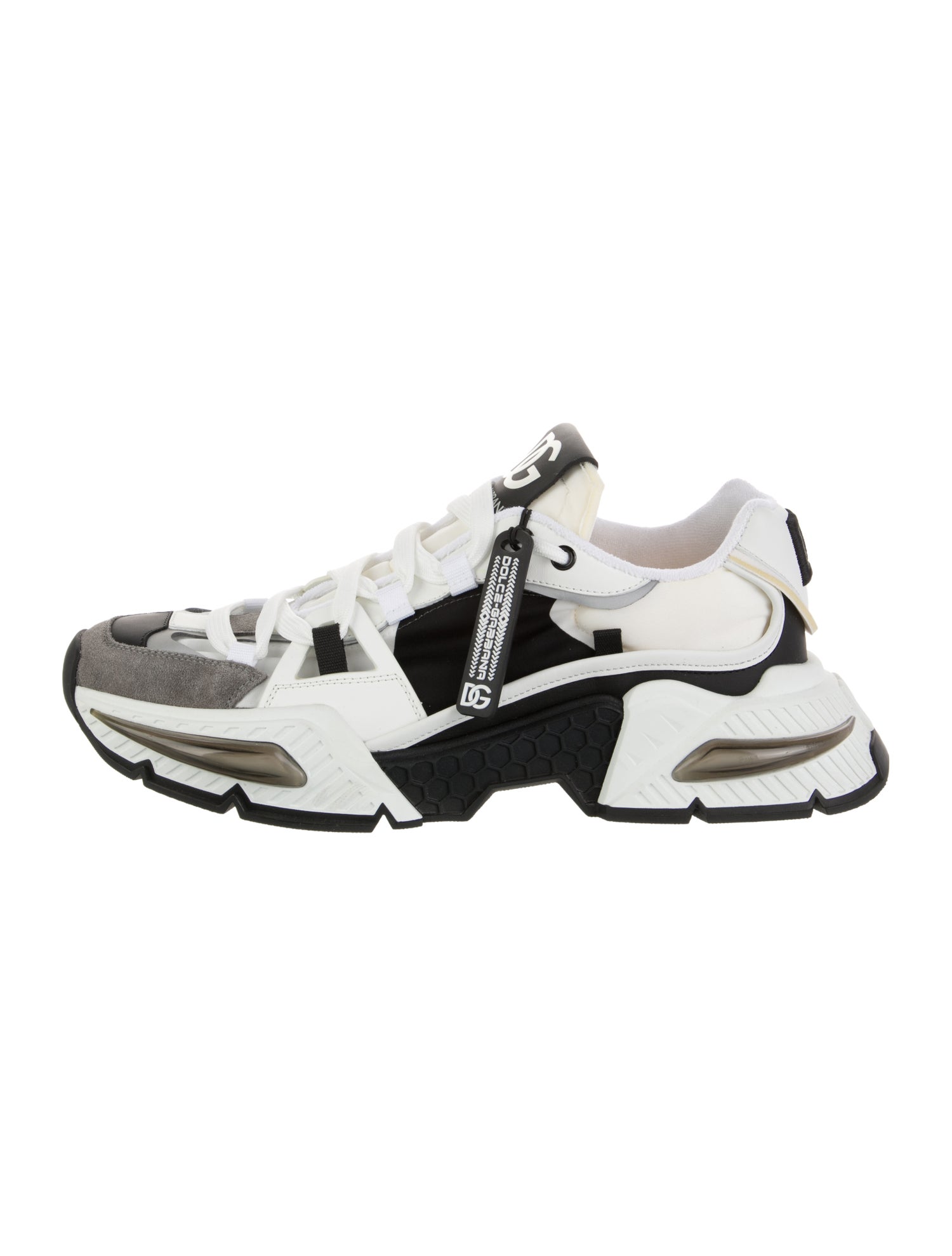 Dolce & Gabbana Suede Printed Athletic Sneakers